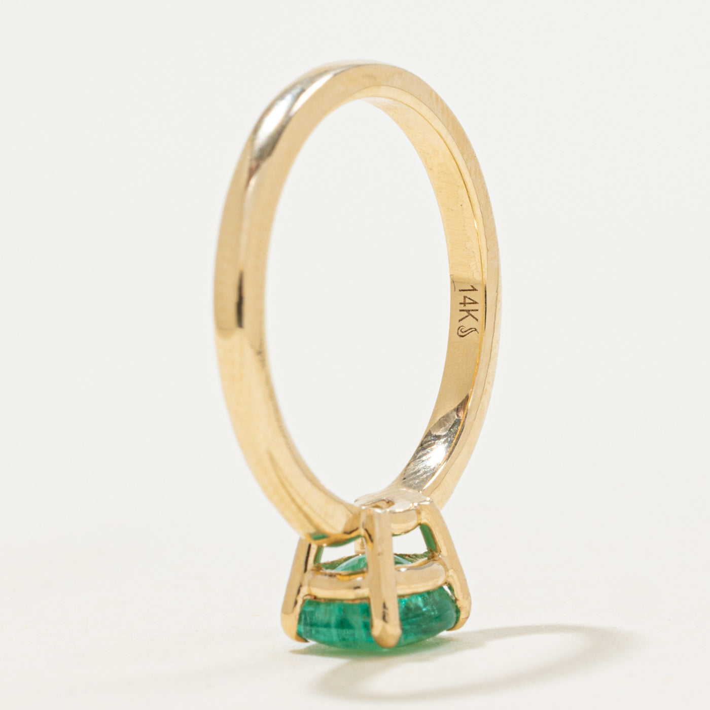 '100 Ways' 14k East West Solitaire Emerald Ring | 1.07ct | SZ 6