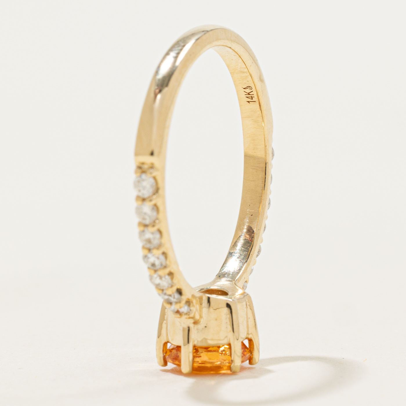 '100 Ways' 14k Mandarin Garnet & Diamond Ring | 1.07ct, 0.25ctw | SZ 6