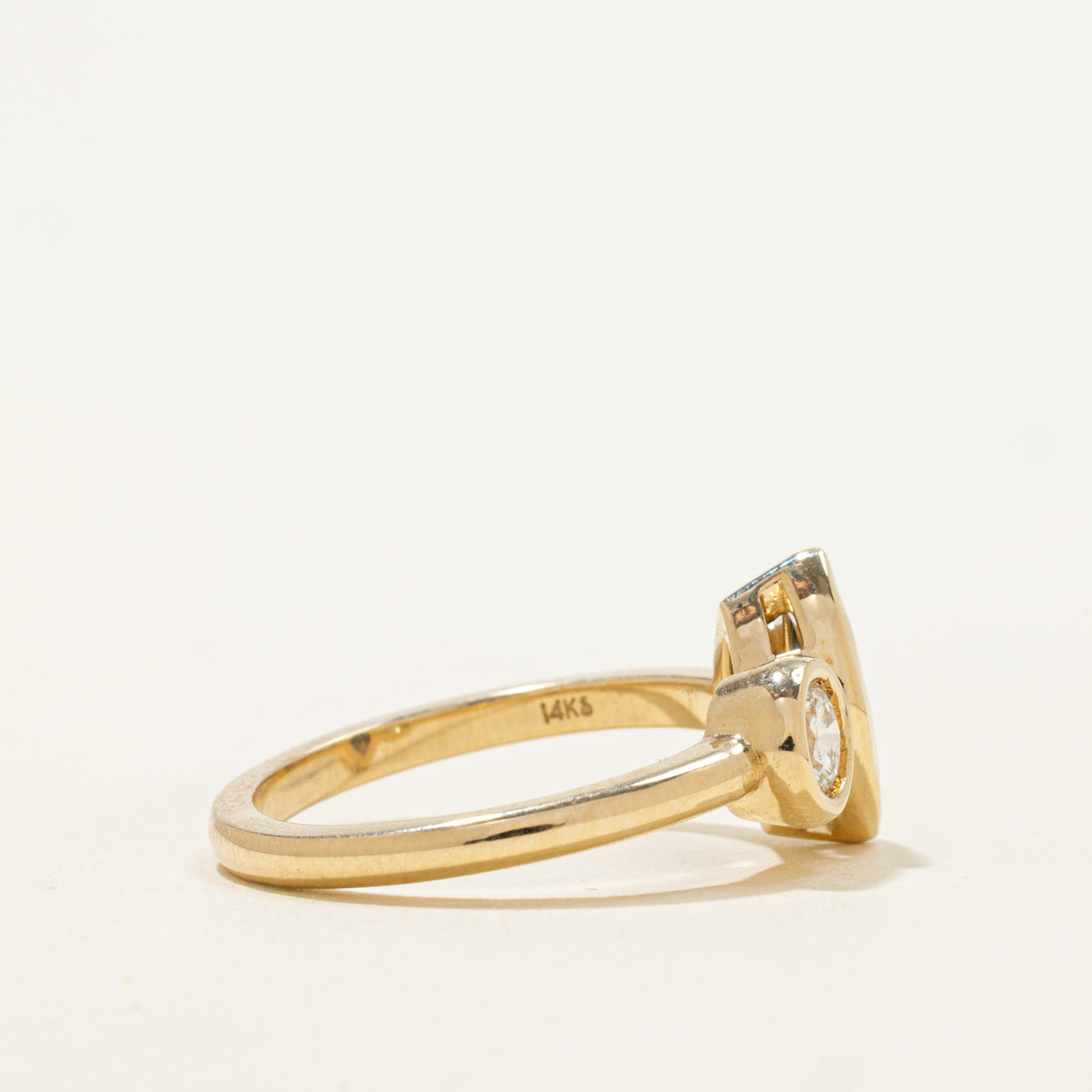 '100 Ways' 14k Diamond & Sapphire Toi et Moi Ring | 0.78ct, 0.24ct | SZ 6.25