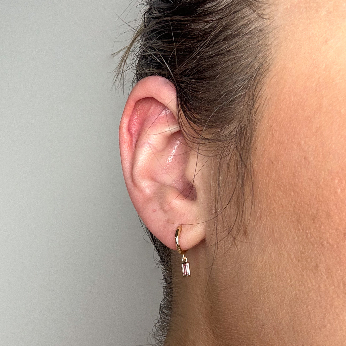 100 Ways' Tourmaline Charm Hoop Earrings | 0.24ctw |