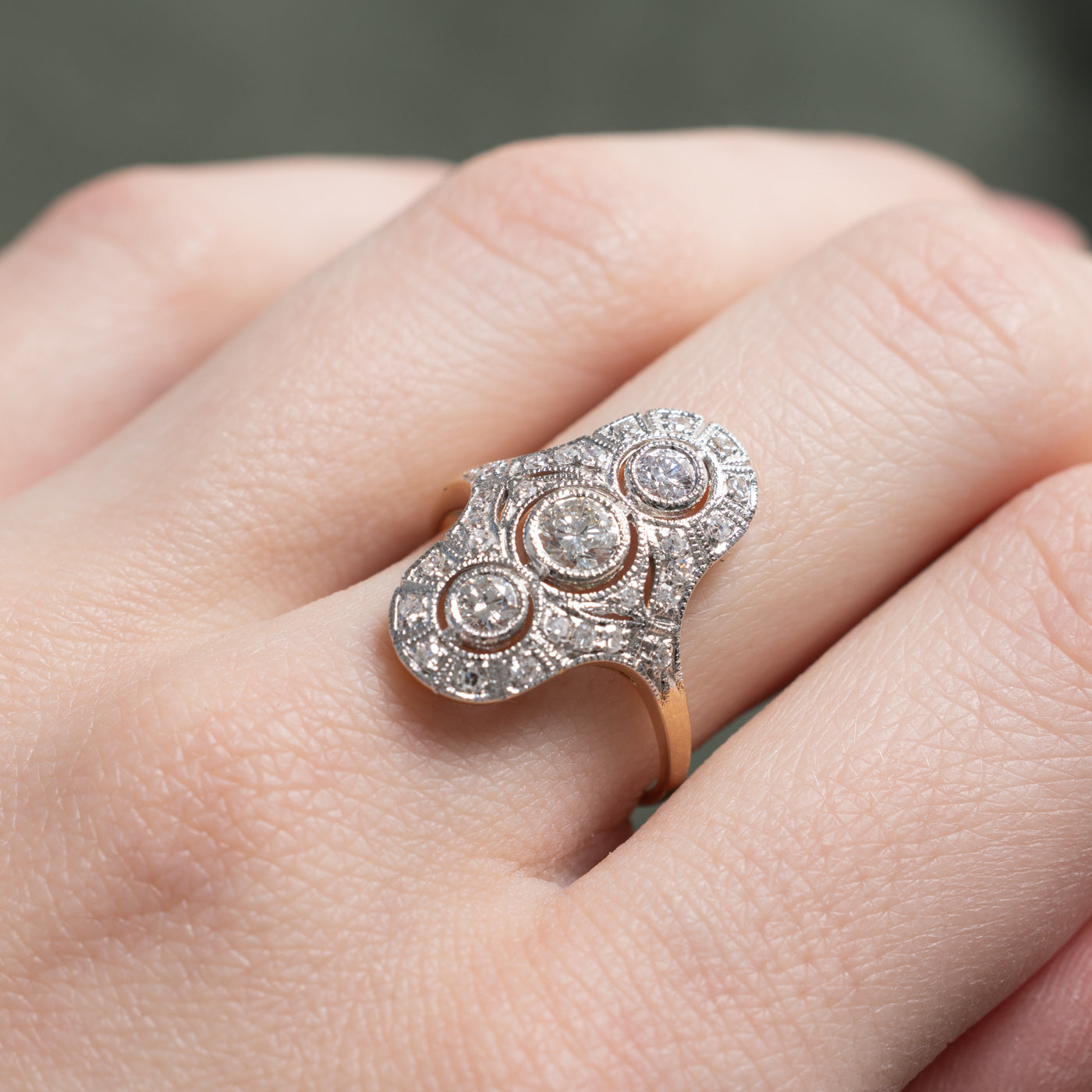 '100 Ways' Art Deco Inspired Diamond Ring | 0.46ctw | SZ 6.75 |