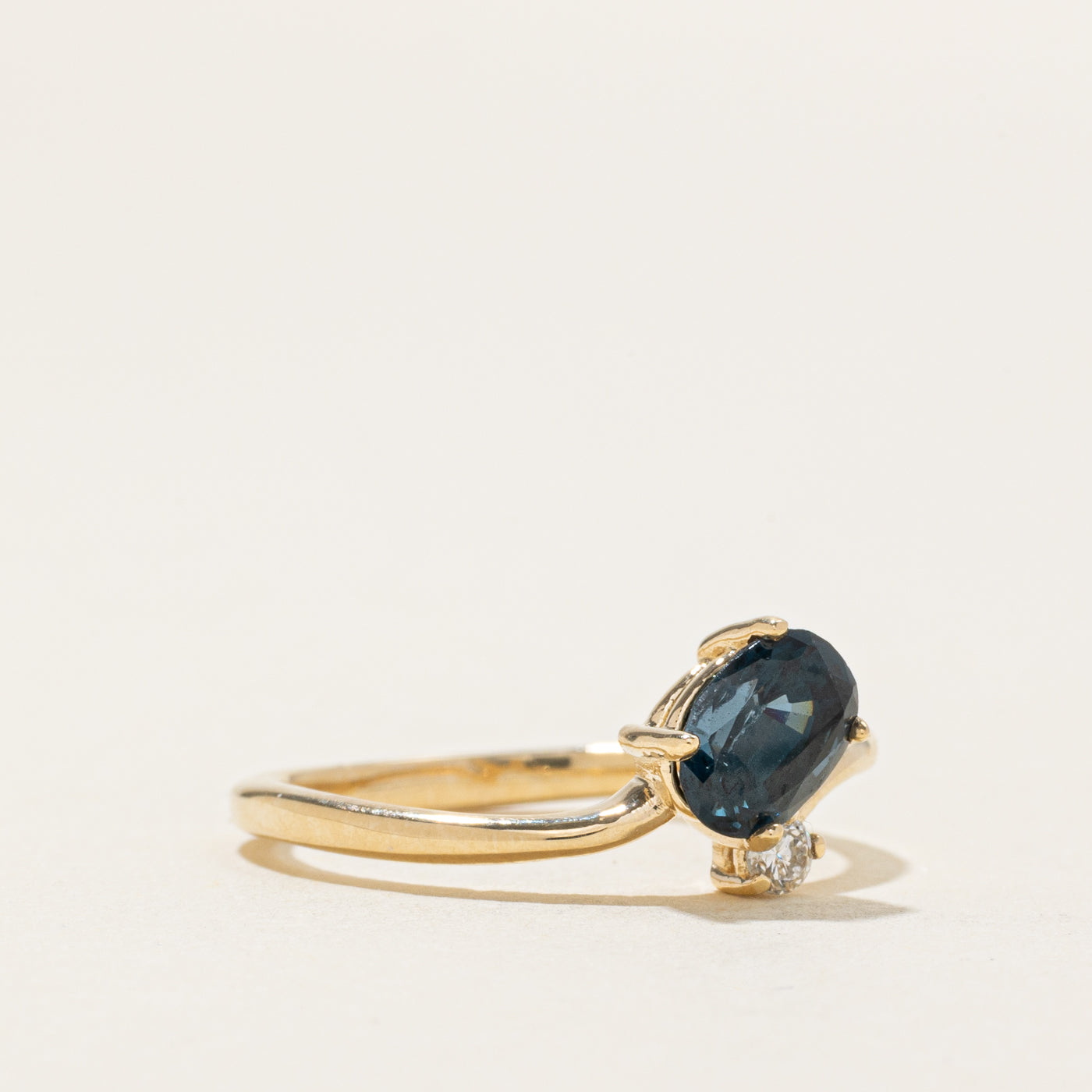 '100 Ways' Toi et Moi Sapphire & Diamond Ring | 1.12ct, 0.06ct | SZ 7