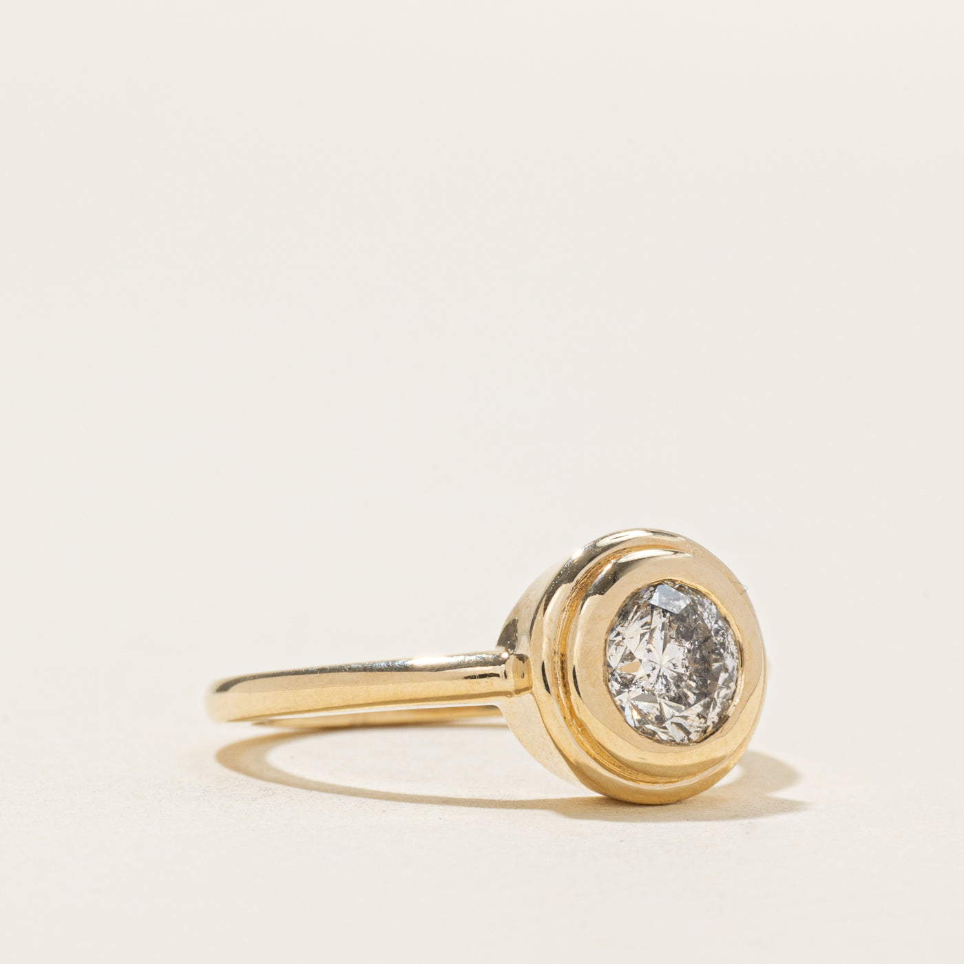 '100 Ways' GIA Bezel Set Salt and Pepper Diamond Ring | 1.00ct | SZ 7