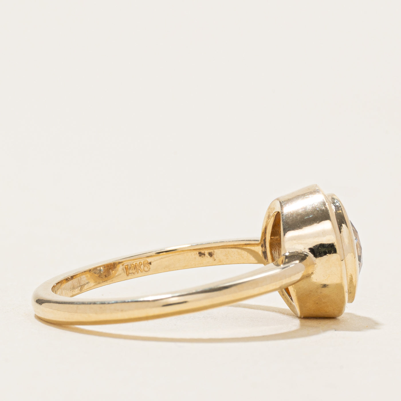 '100 Ways' GIA Bezel Set Salt and Pepper Diamond Ring | 1.00ct | SZ 7