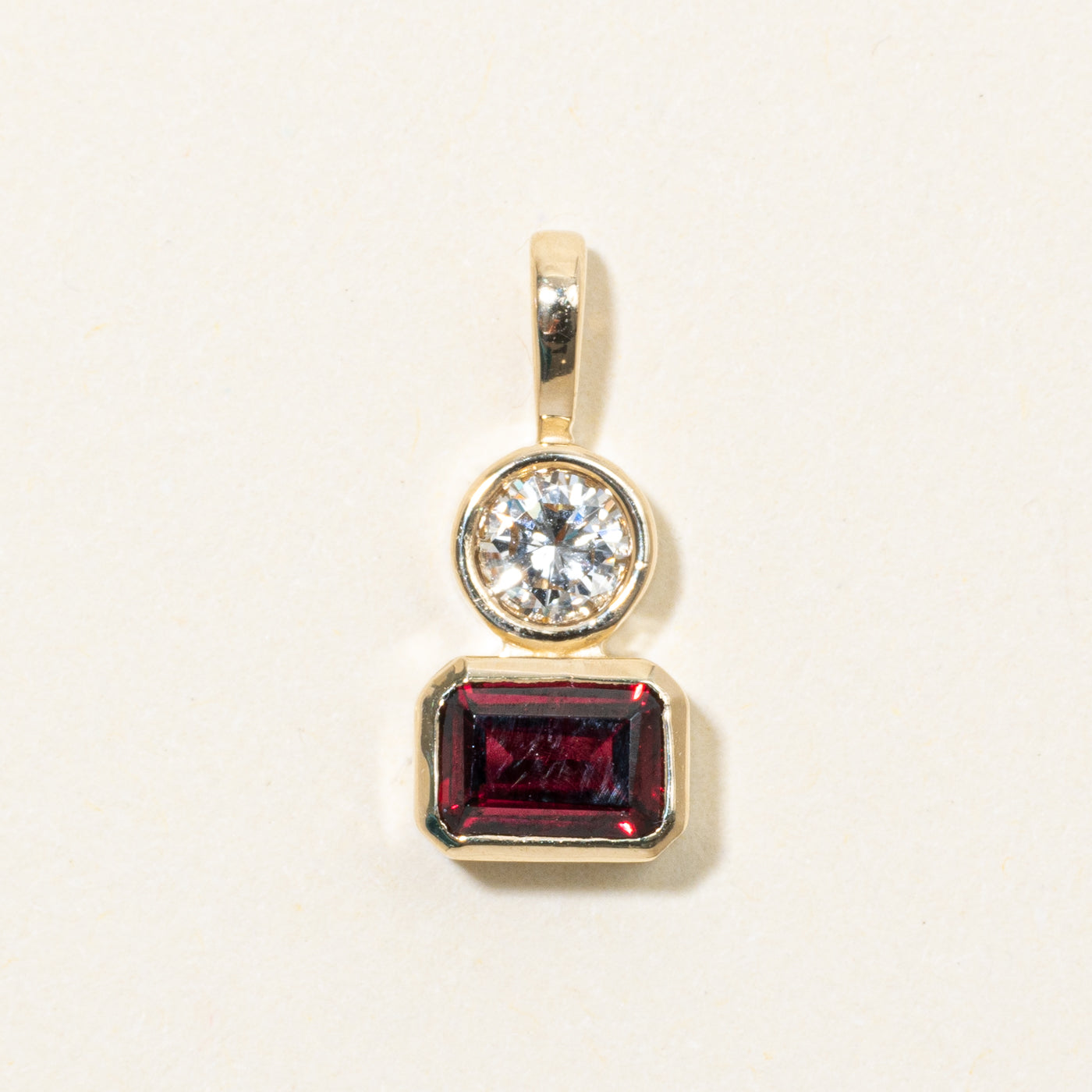 '100 Ways' Garnet & Diamond Pendant | 0.63ct, 0.22ct