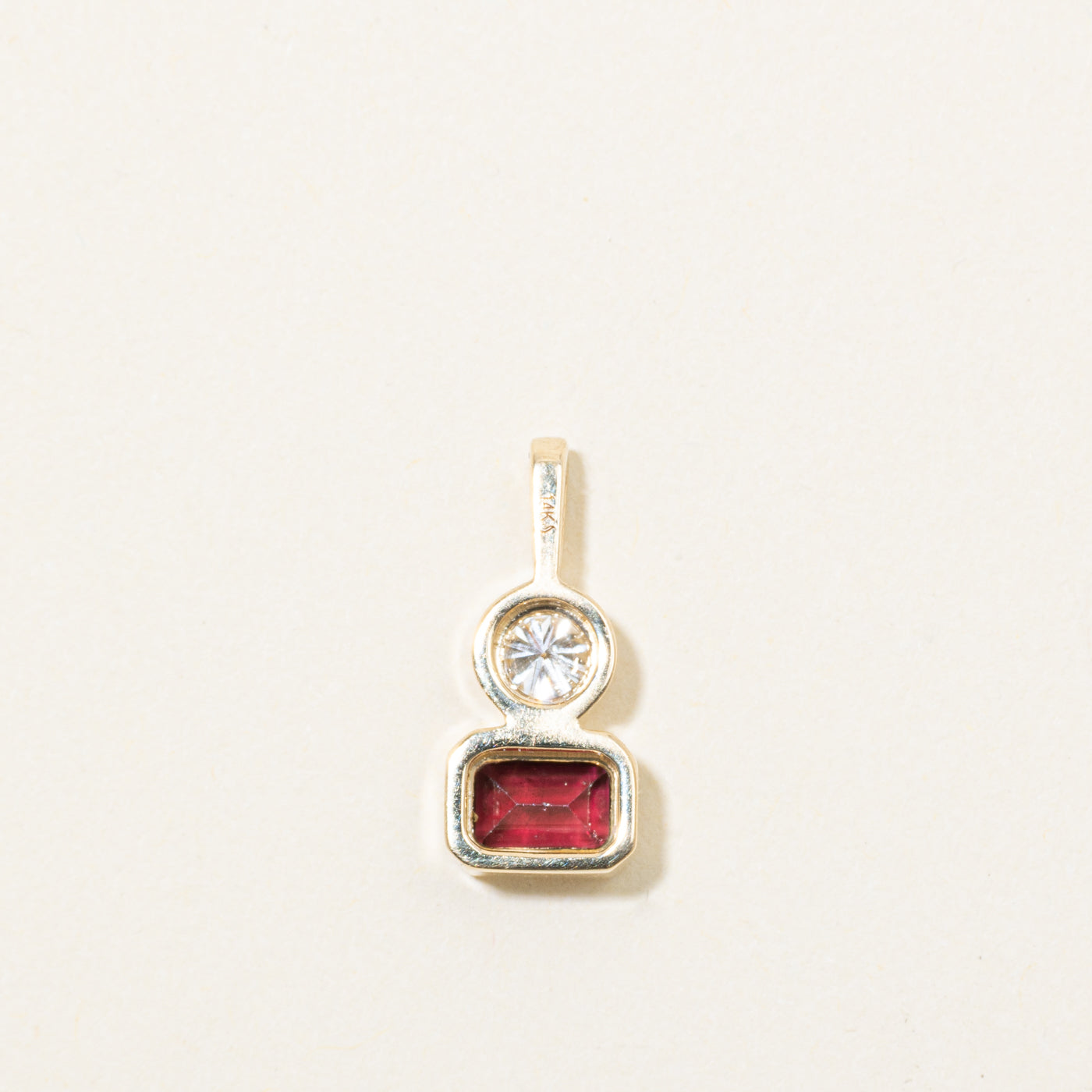 '100 Ways' Garnet & Diamond Pendant | 0.63ct, 0.22ct
