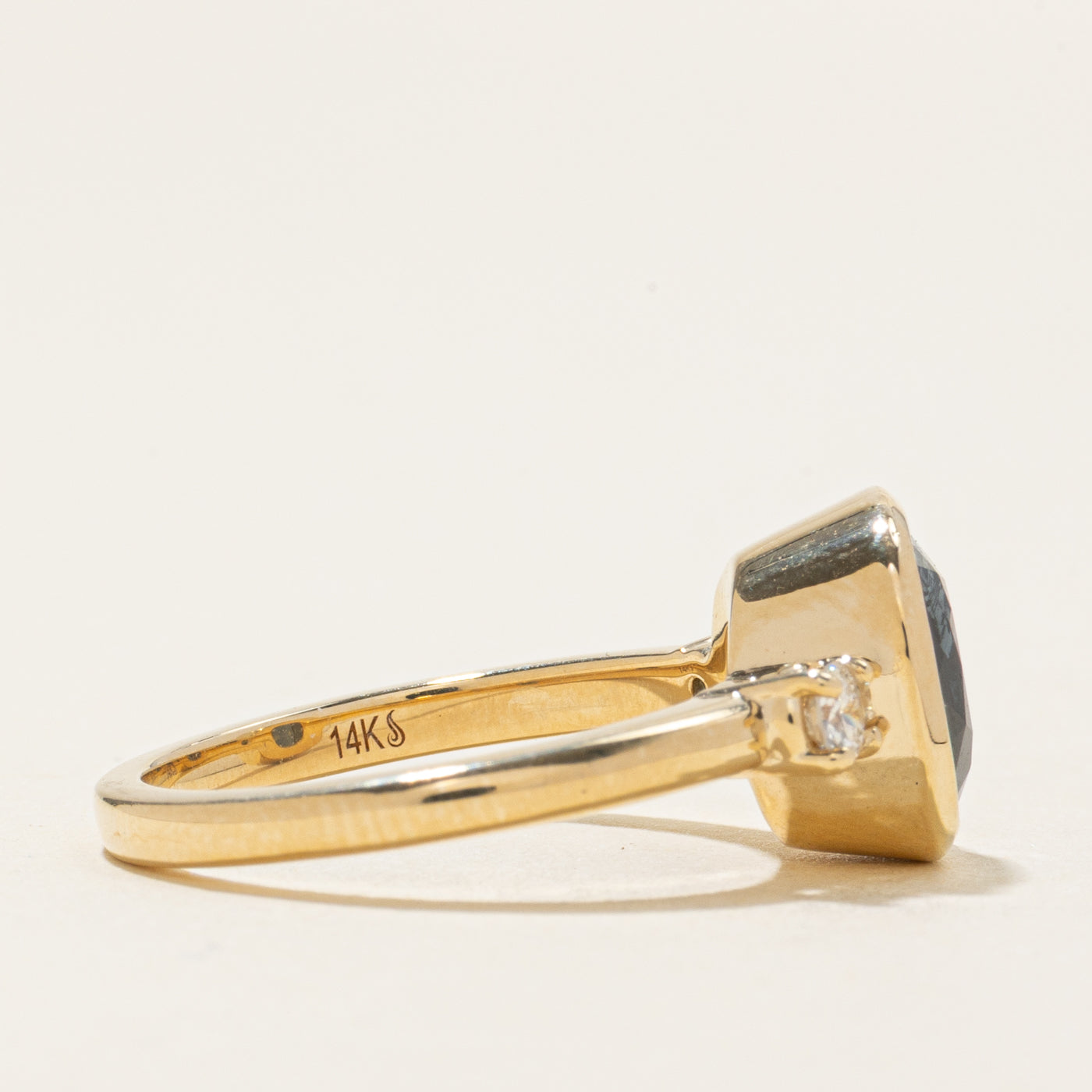 '100 Ways' Bezel Set Spinel & Diamond Ring | 2.75ct, 0.20ct | SZ 7