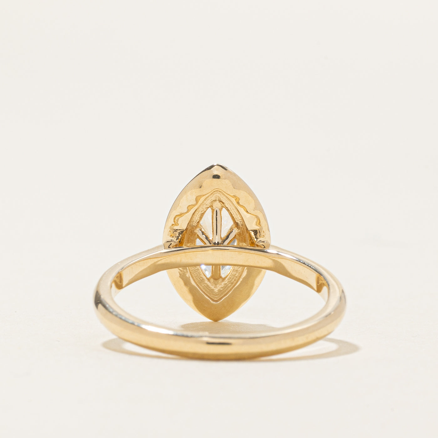 Bague en diamant marquise « 100 façons » | 0,71 ct SI1 G | Taille 7,25