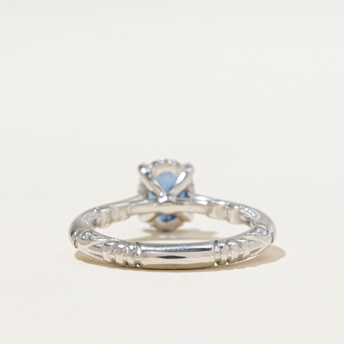 '100 Ways x Anton Pavlenko Design' 14k GIA Sapphire & Diamond Hidden Halo Ring | GIA 1.56ct, 0.10ctw | SZ 6.5