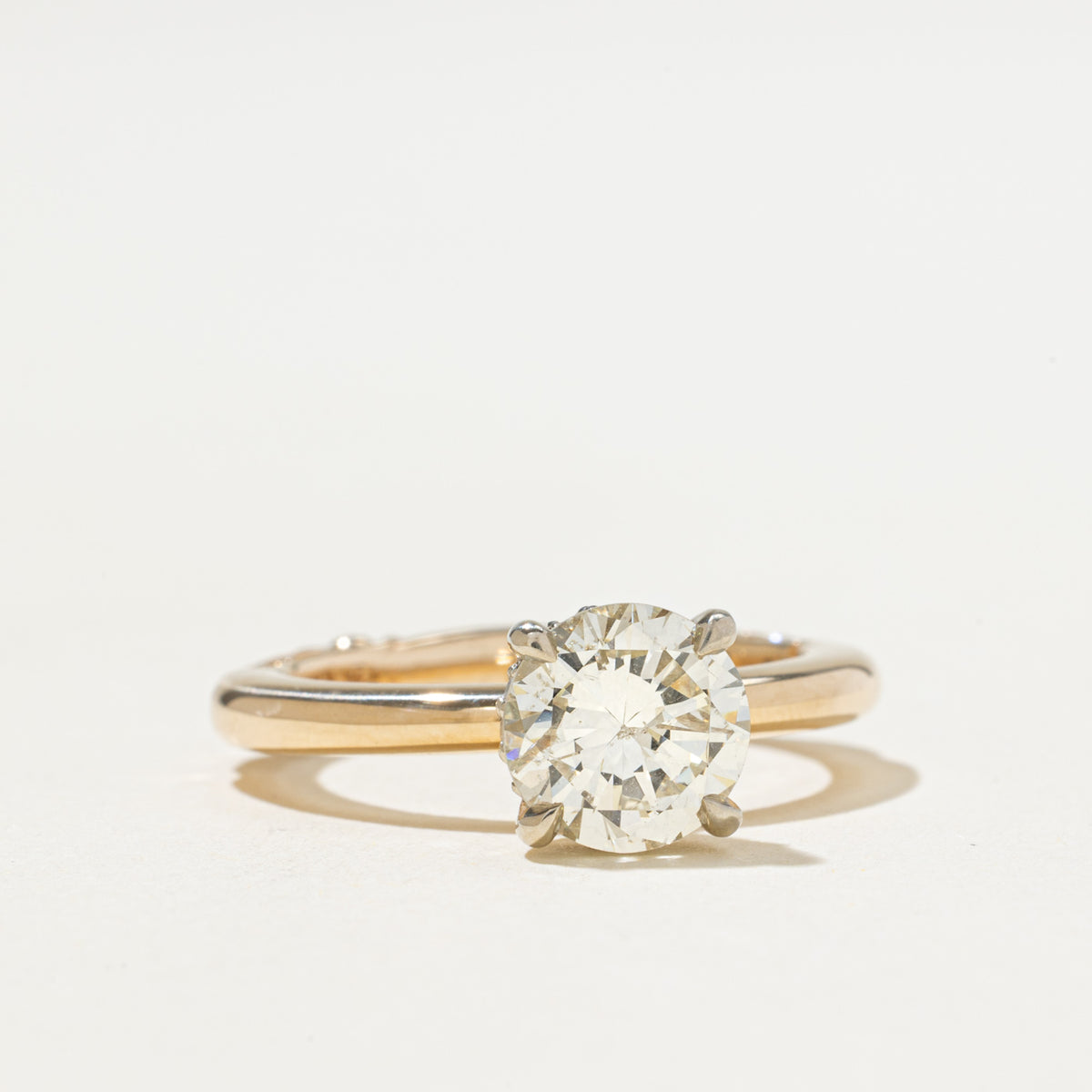 '100 Ways x Anton Pavlenko Design' 14k GIA Diamond Hidden Halo Ring | GIA 1.82ct I1 M, 0.14ctw | SZ 7