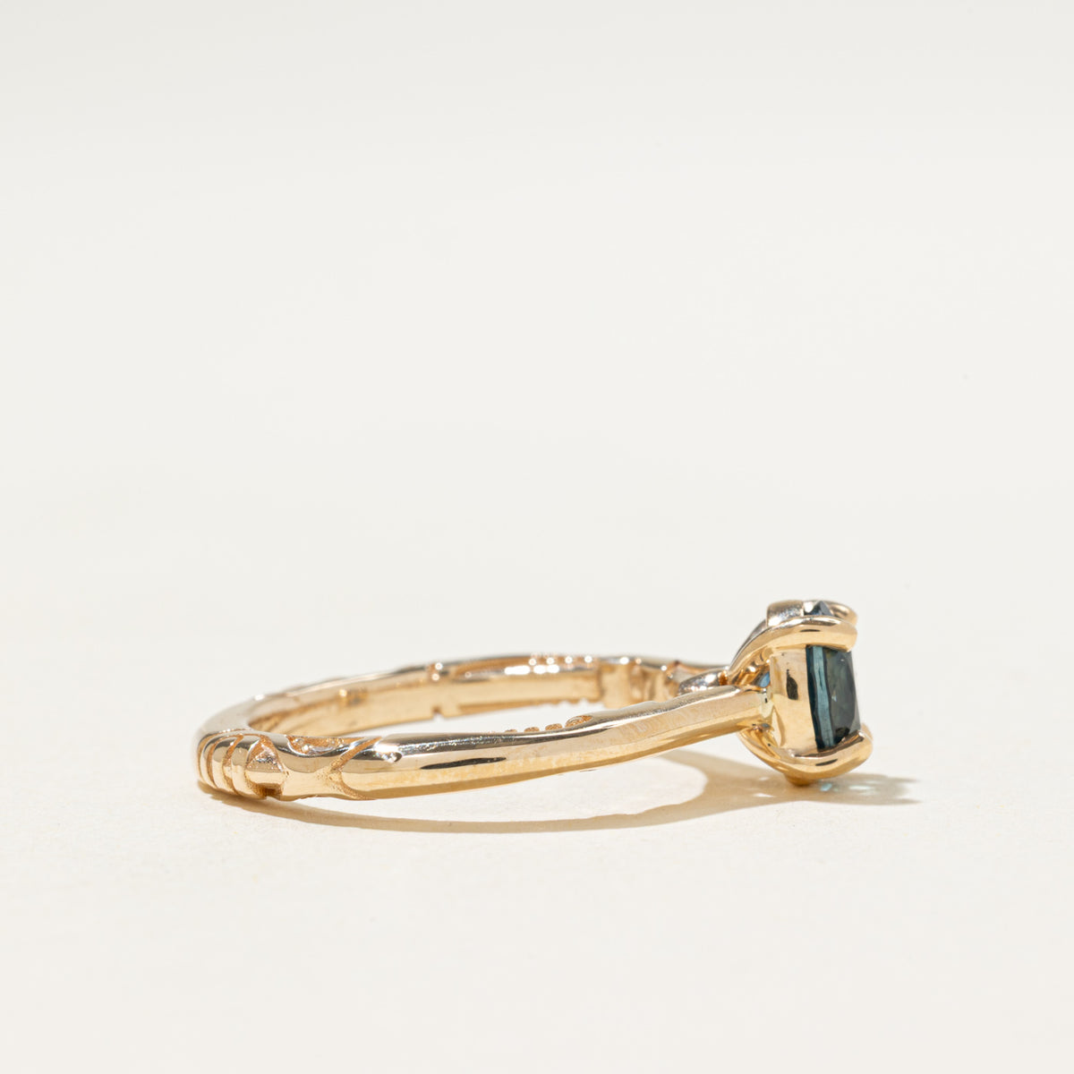 '100 Ways x Anton Pavlenko Design' 14k Montana Sapphire & Diamond Accented Ring | 1.63ct, 0.30ctw | SZ 7