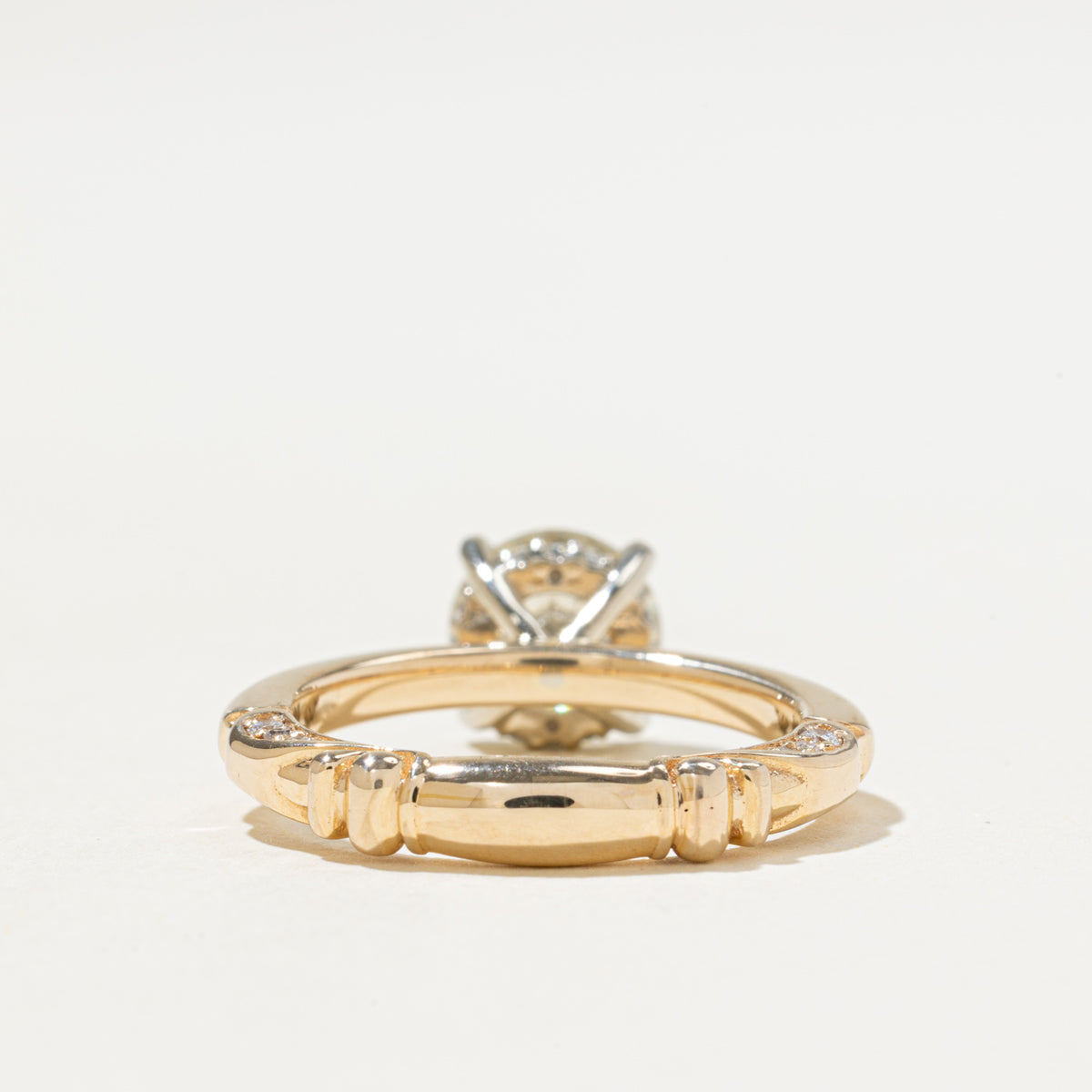 '100 Ways x Anton Pavlenko Design' 14k GIA Diamond Hidden Halo Ring | GIA 1.82ct I1 M, 0.14ctw | SZ 7