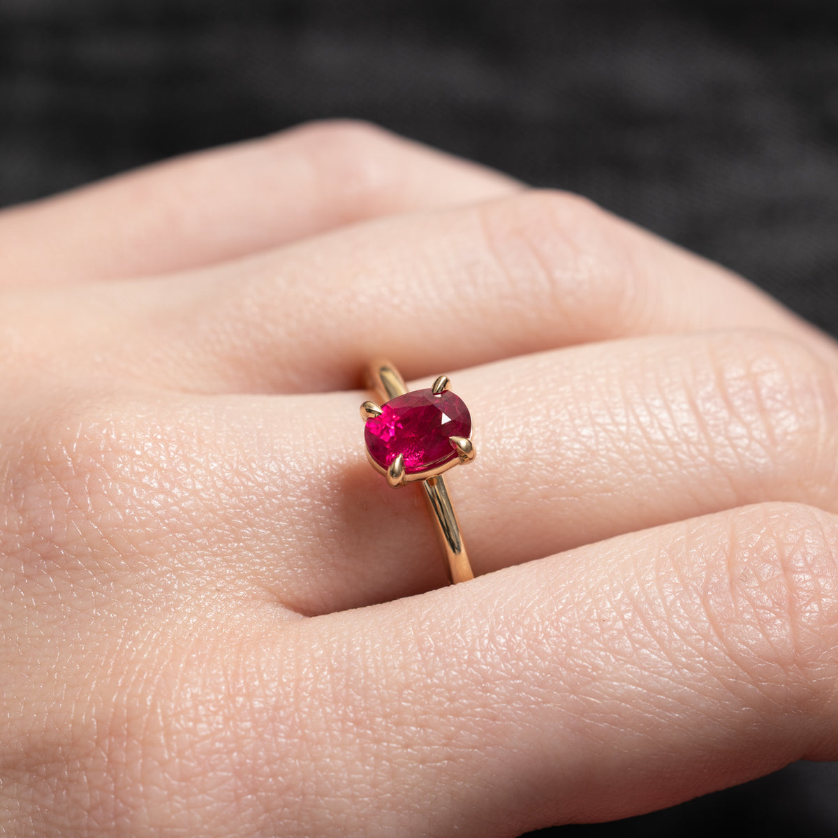 '100 Ways x Anton Pavlenko Design' 14k GIA Ruby & Diamond Accented Ring | GIA 1.55ct, 0.03ctw | SZ 7