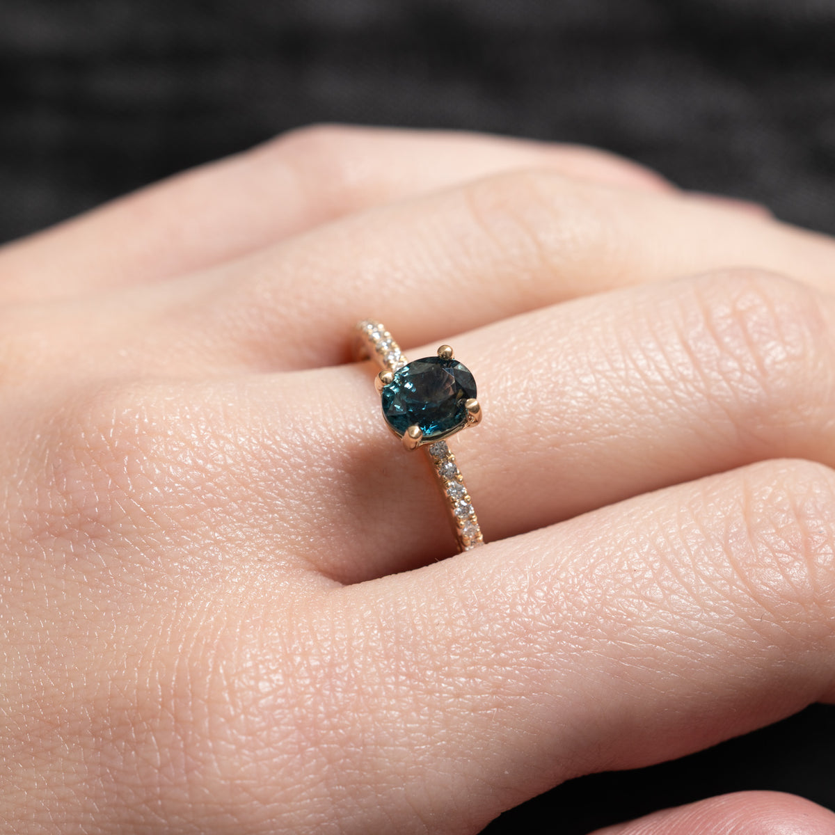 '100 Ways x Anton Pavlenko Design' 14k GIA Sapphire & Diamond Accented Ring | GIA 1.47ct, 0.30ctw | SZ 7