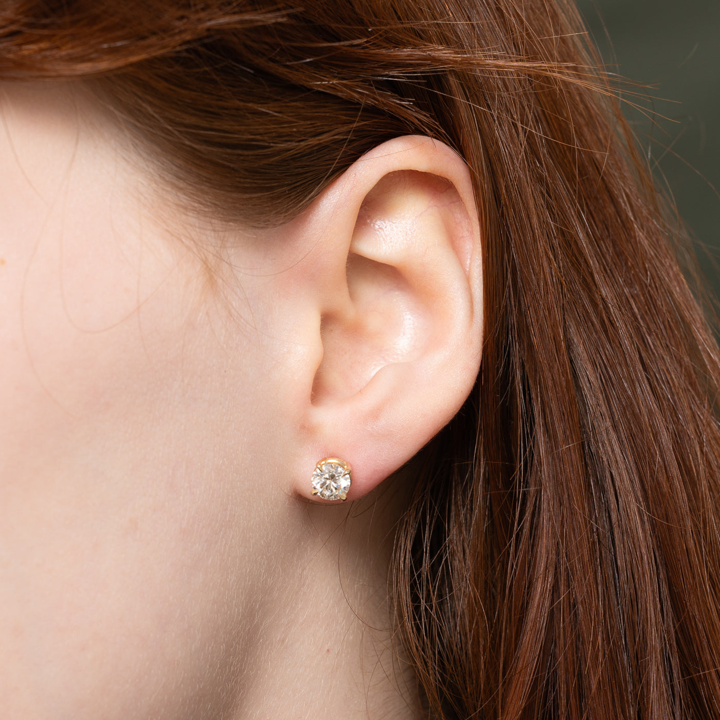 '100 Ways' Signature Eagle Claw Transiotional Cut Diamond Stud Earrings | 1.78ctw VS2/SI1 H/I