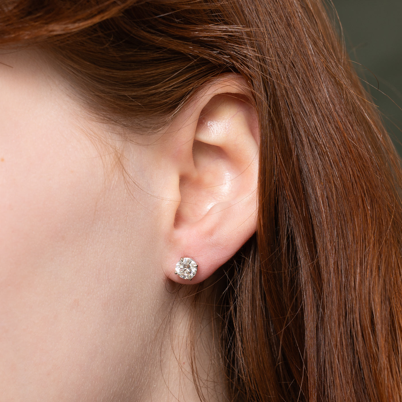 '100 Ways' Signature White Gold GIA Diamond Studs | GIA 1.78ctw SI2 H