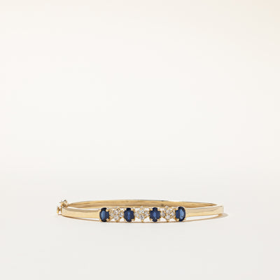 Sapphire & Diamond Bracelet | 1.44ctw, 0.36ctw | 8