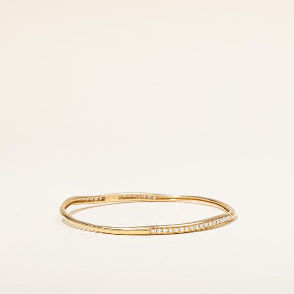 Diamond Freeform Bangle | 0.75ctw | 8