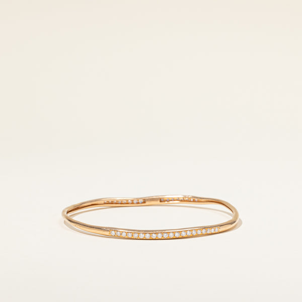 Diamond Freeform Bangle | 0.75ctw | 8