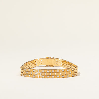 Diamond Flush Set Bracelet | 0.64ctw | 7