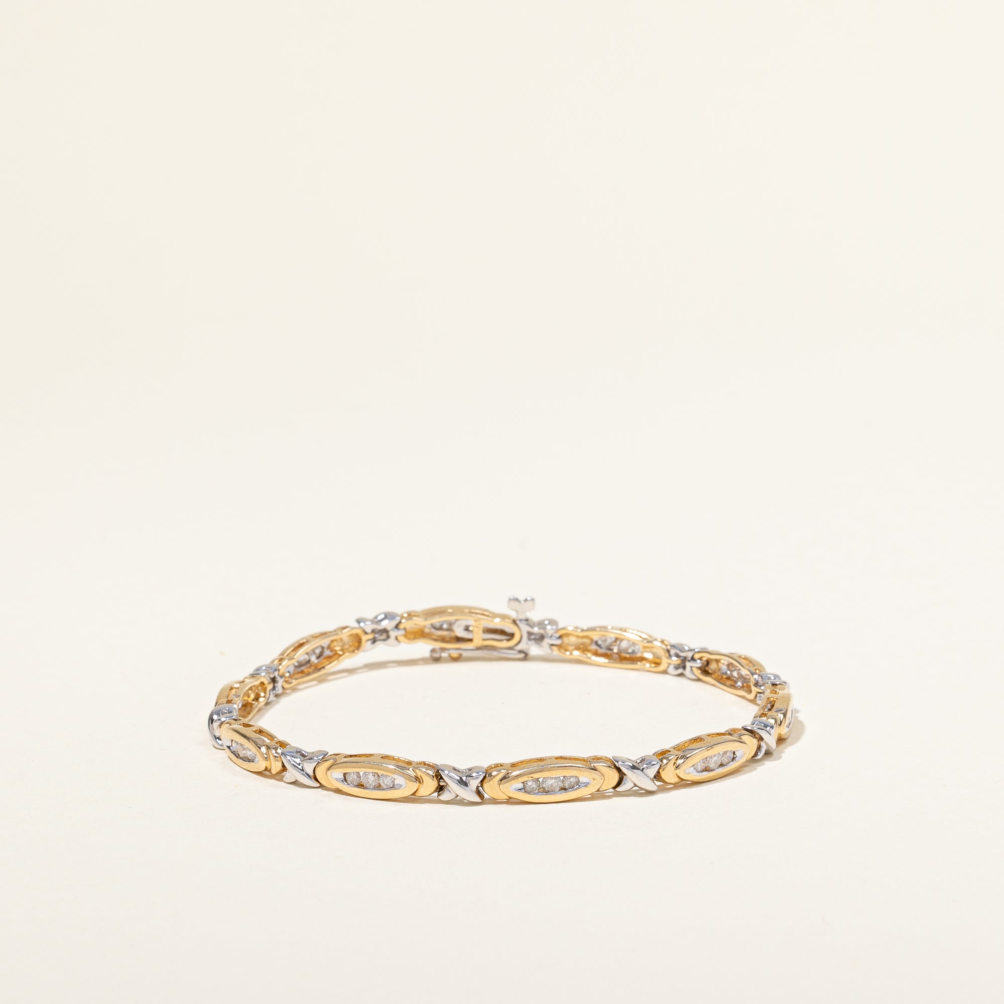 Channel Set Diamond Bracelet | 0.80ctw | 7