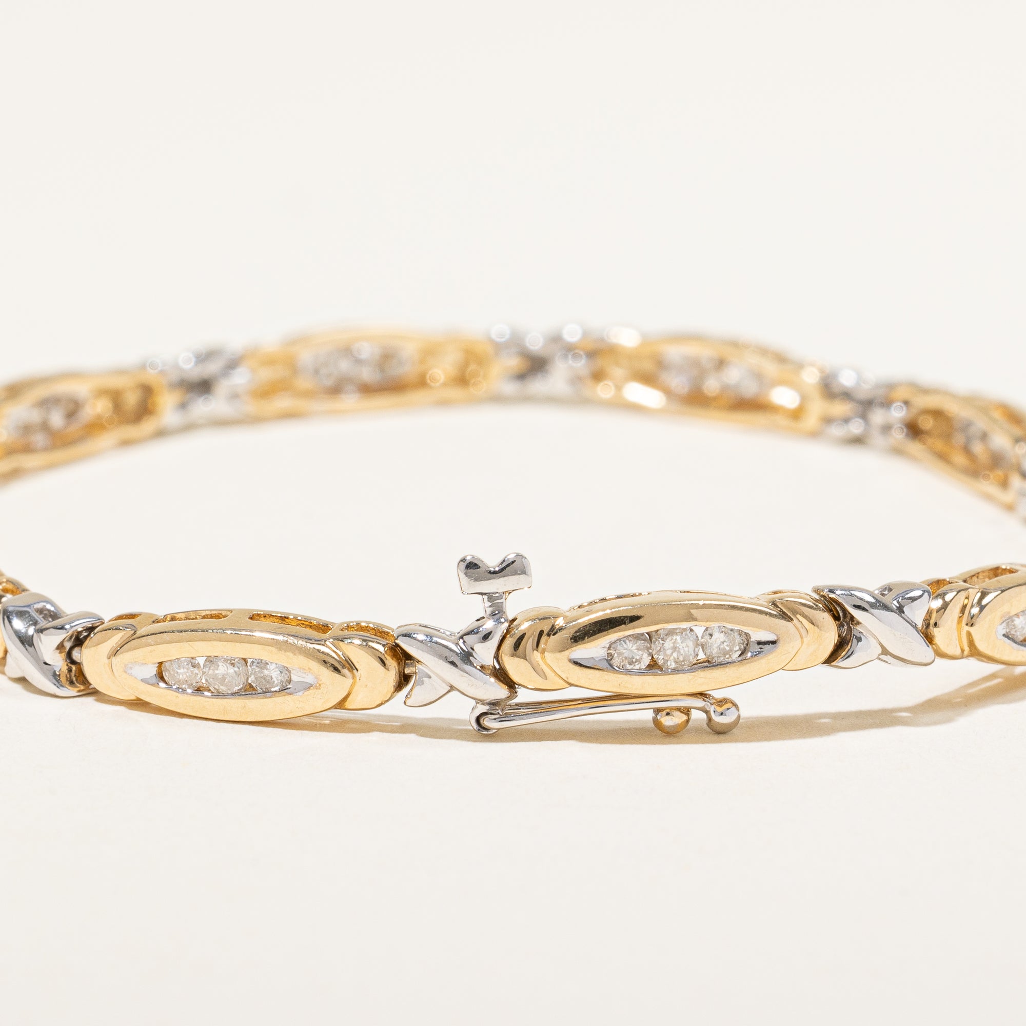 Channel Set Diamond Bracelet | 0.80ctw | 7