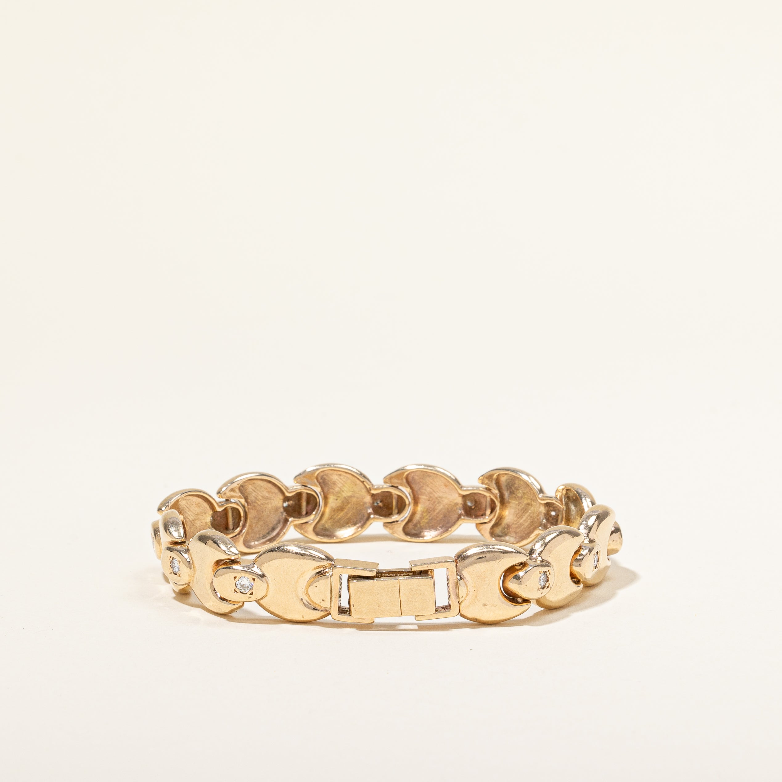Bracelet serti de diamants à fleur | 0,55 ct au total | 7,25 po | 