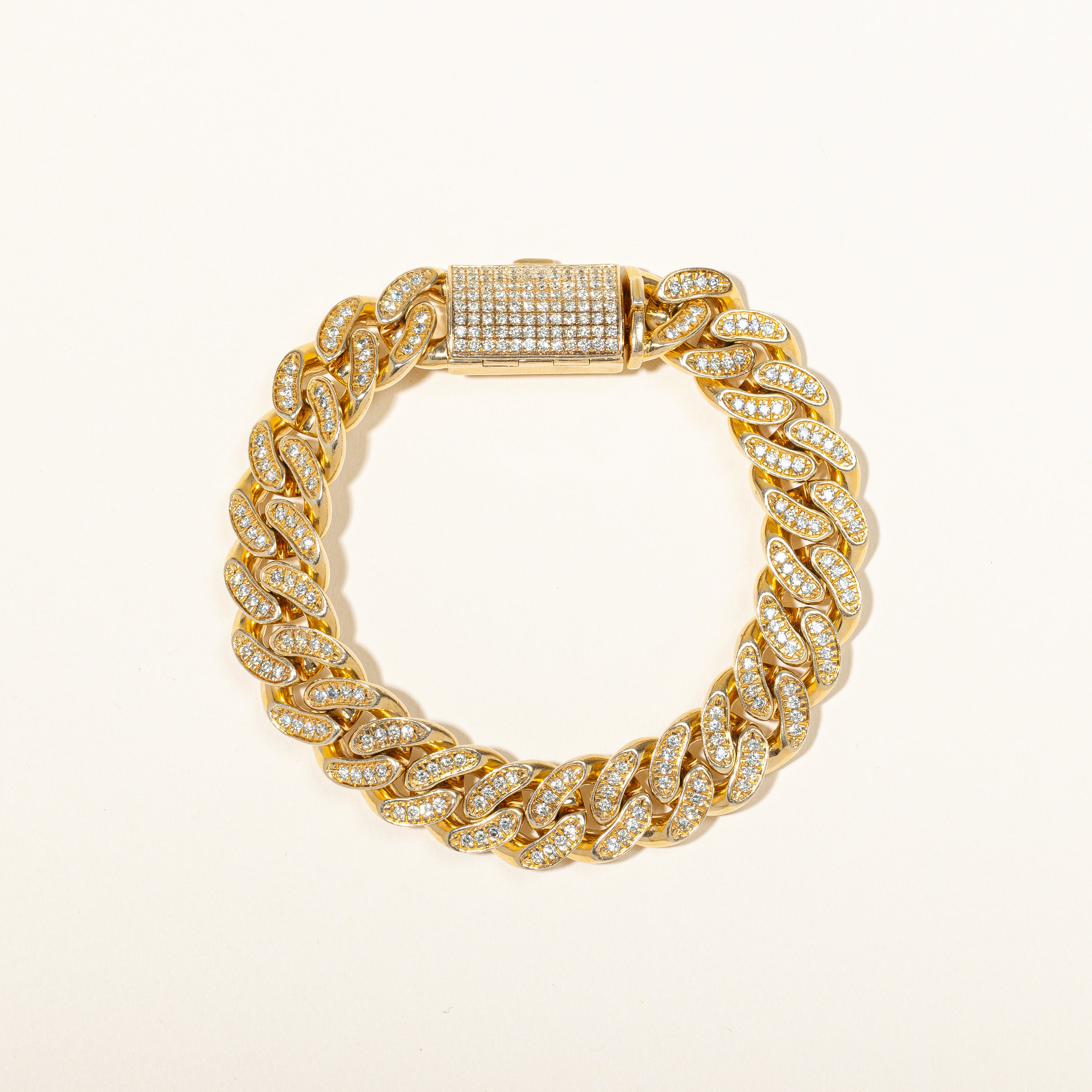 Diamond Cuban Link Bracelet | 4.20ctw | 9" |