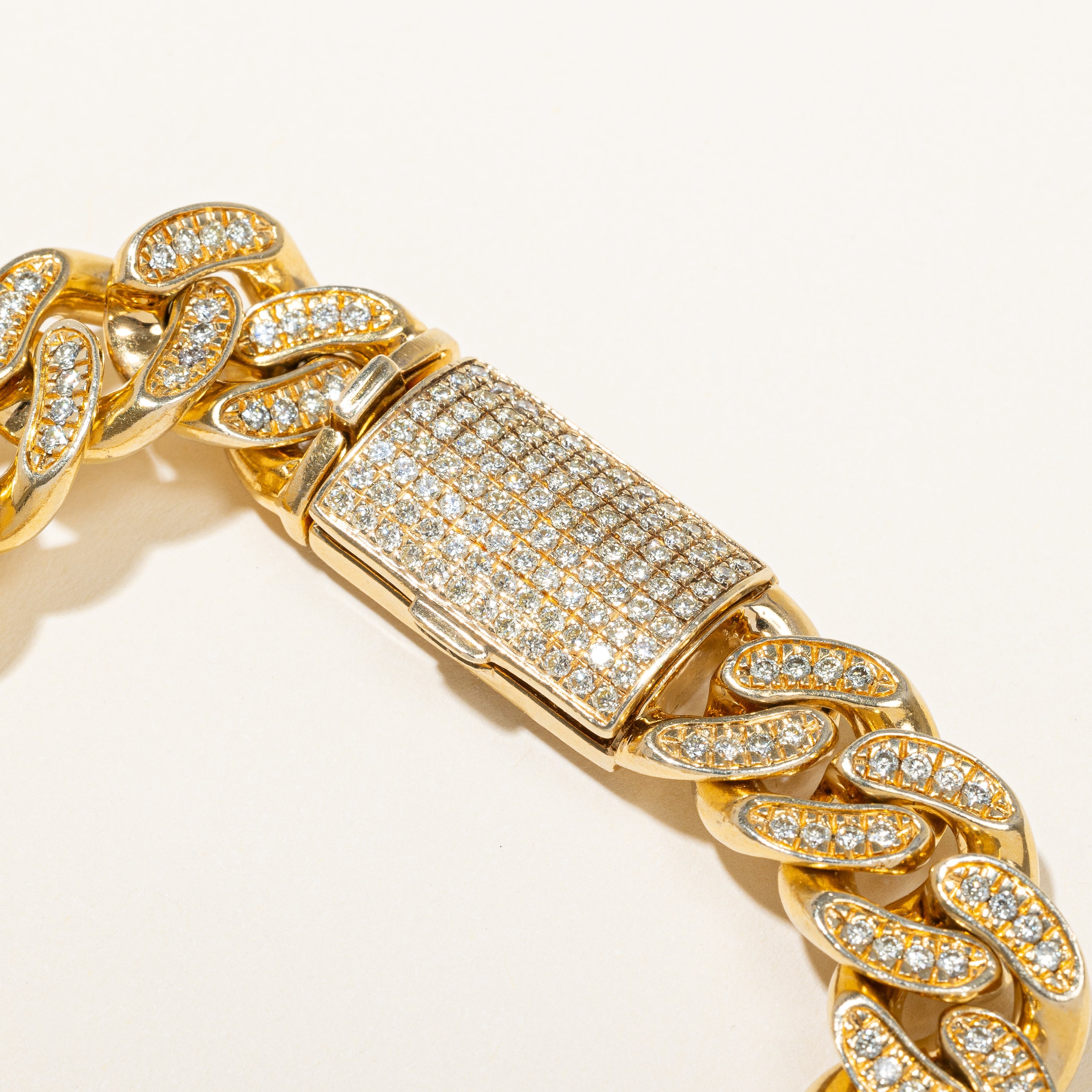 Diamond Cuban Link Bracelet | 4.20ctw | 9" |