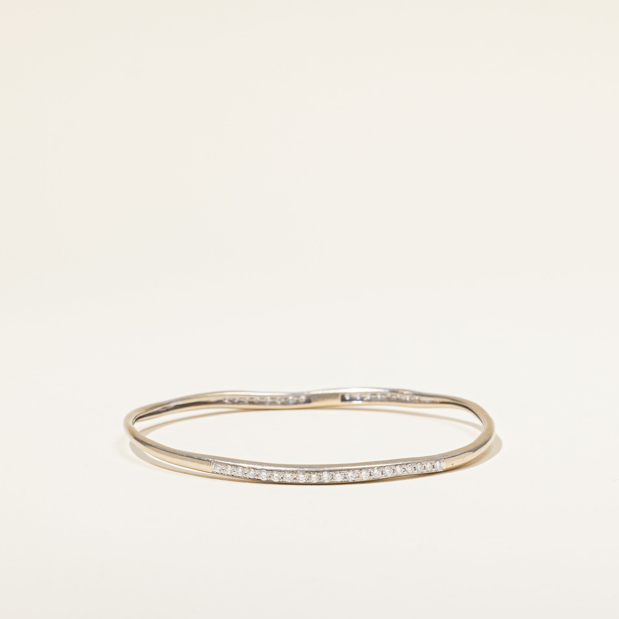 Freeform Diamond Bangle | 0.75ctw | 9