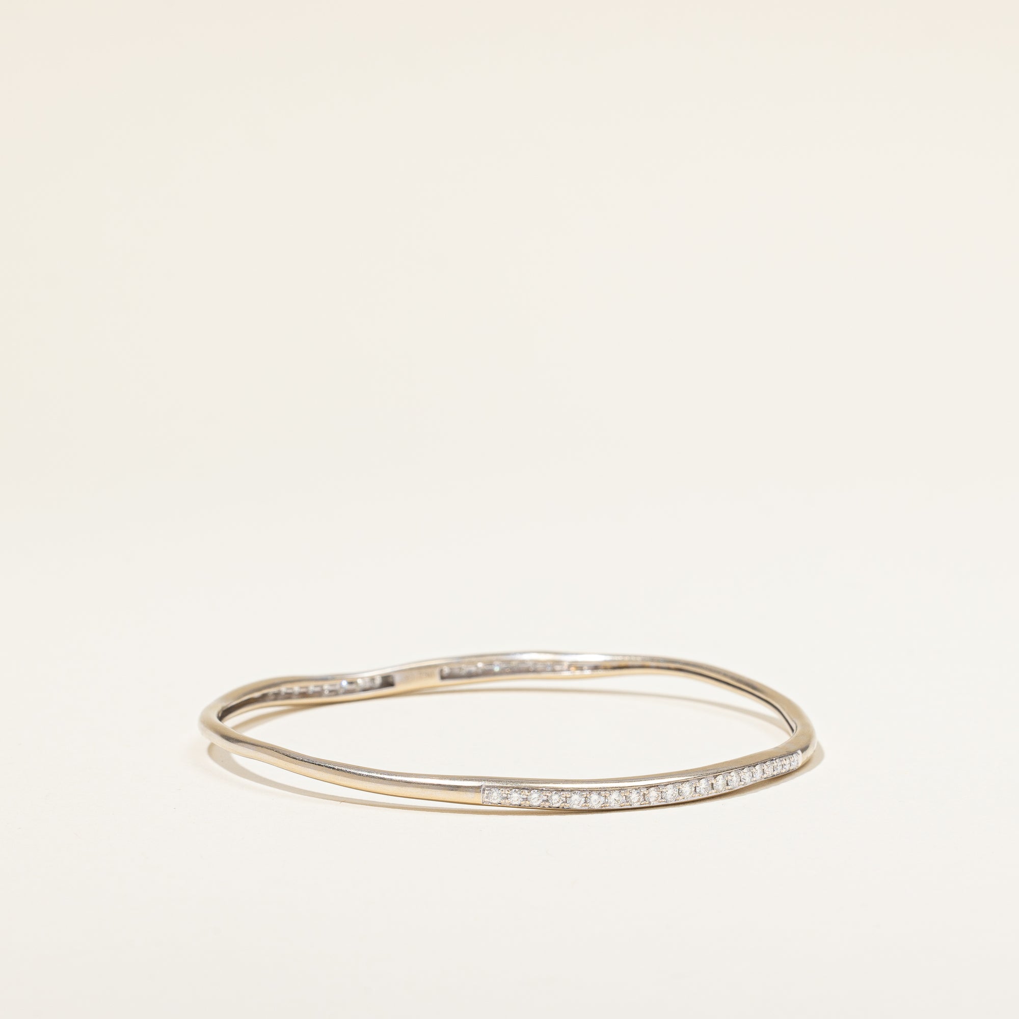 Freeform Diamond Bangle | 0.75ctw | 9