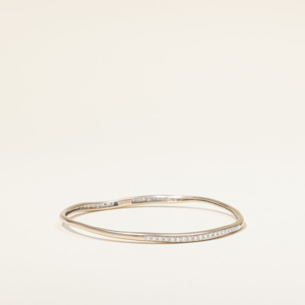 Freeform Diamond Bangle | 0.75ctw | 9