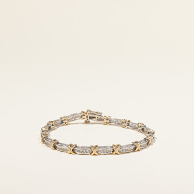 Channel Set Diamond Bracelet | 0.18ctw | 7.25