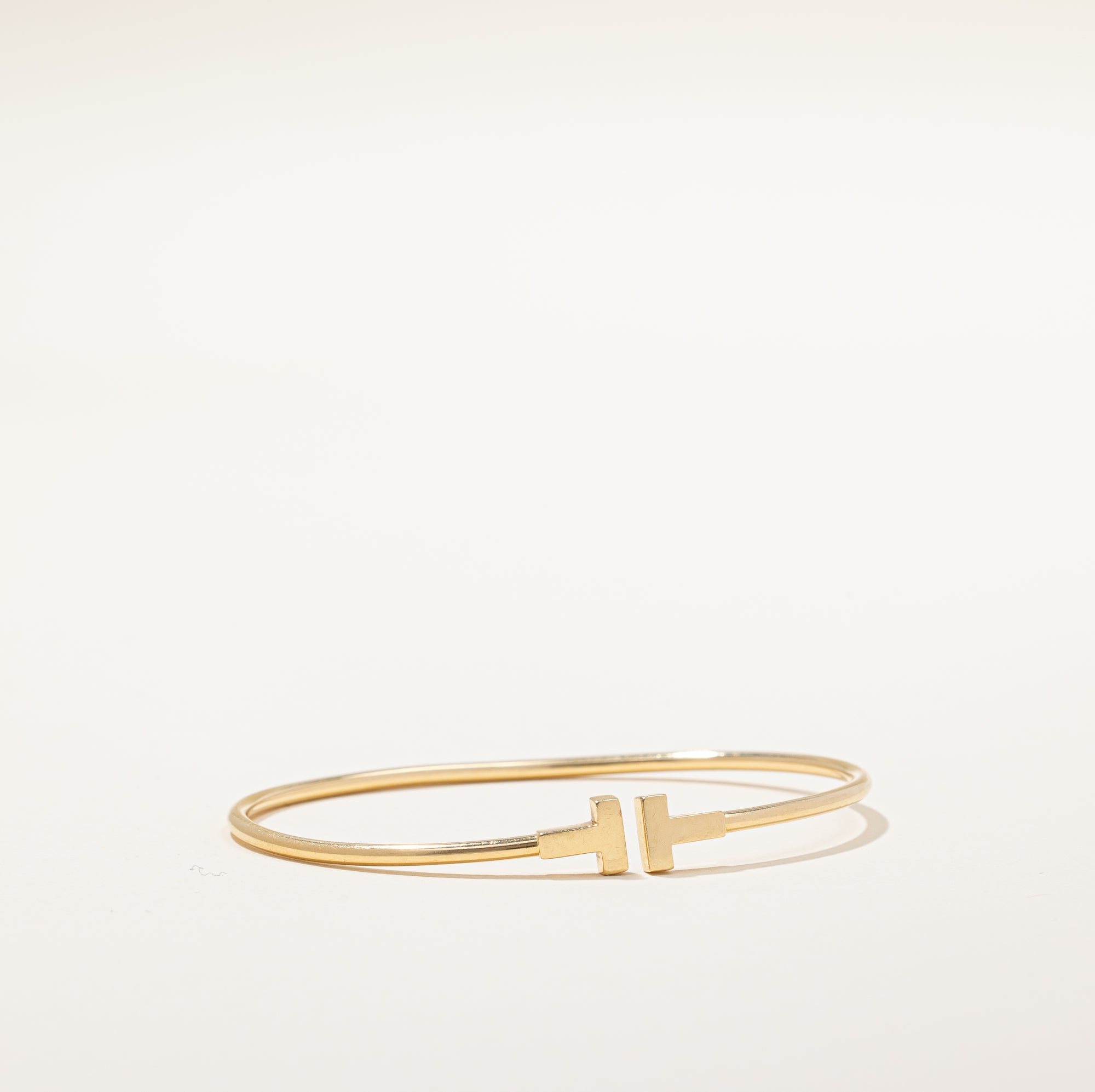 'Tiffany & Co' T Narrow Wire Bracelet | 6.5