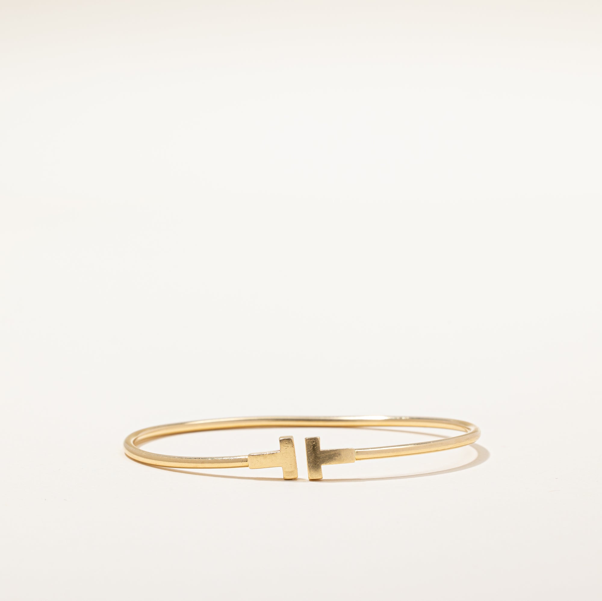 'Tiffany & Co' T Narrow Wire Bracelet | 6.5