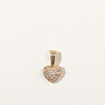 14k Yellow Gold Diamond Pendent | 0.50ctw | 23x18mm