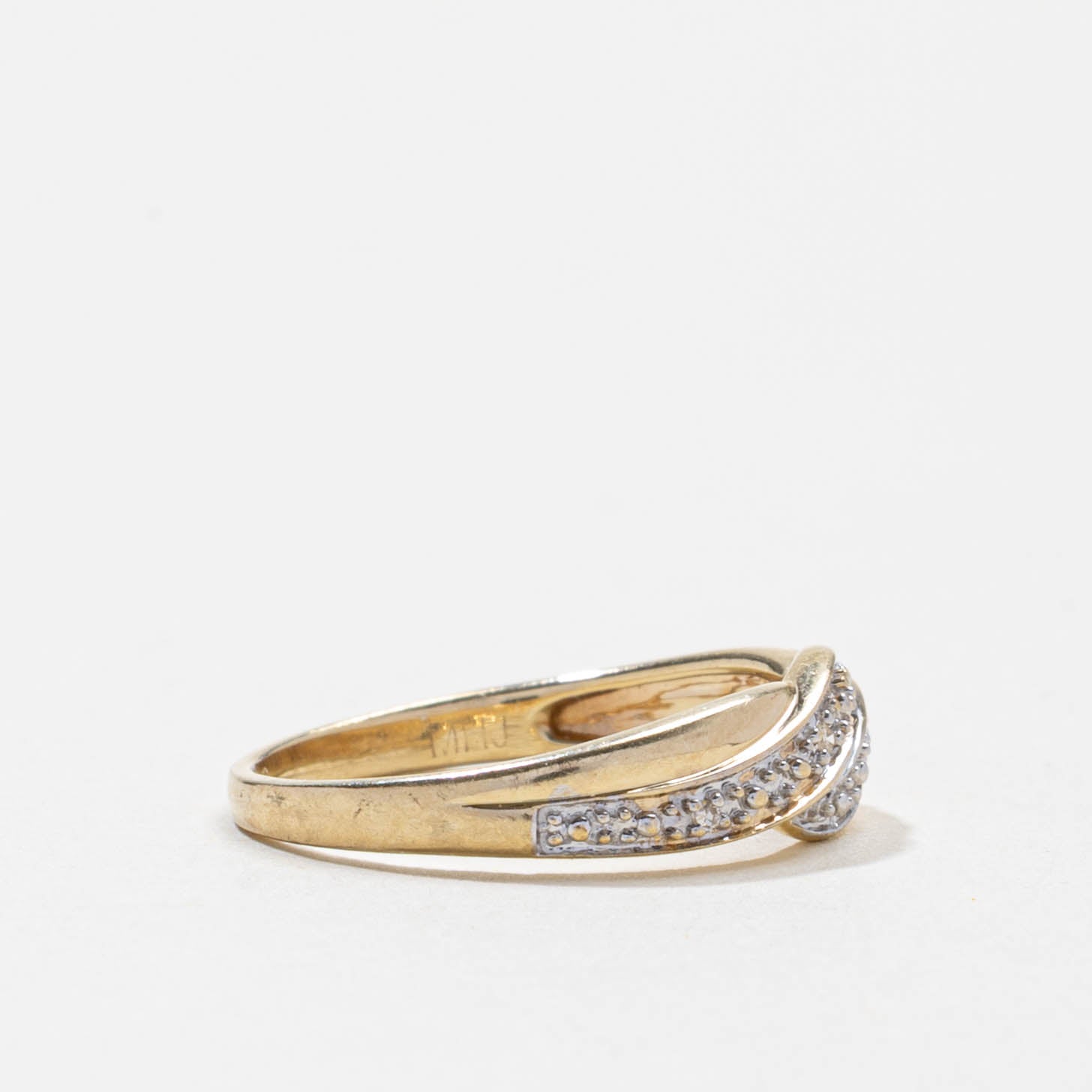 Diamond Double Row Wave Ring | 0.02ctw | SZ 5.5