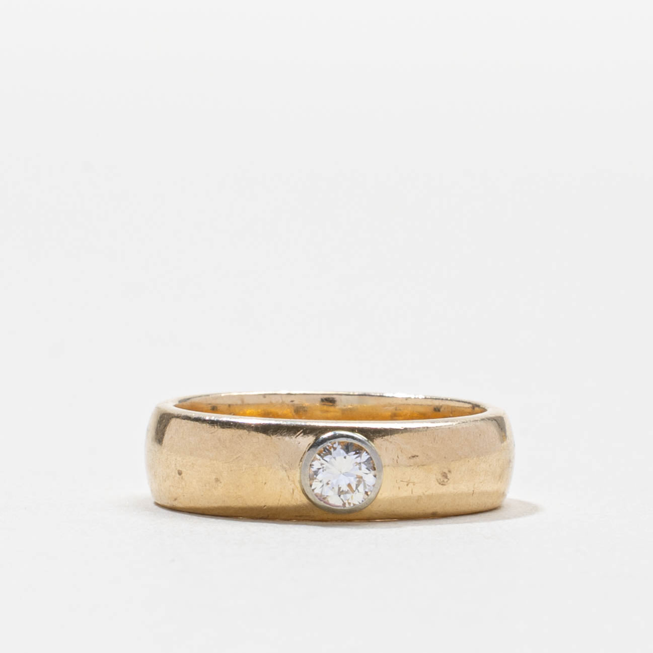 Bague en diamant taille brillant rond | 0,15 ct | 4,70 mm | Taille 3,75