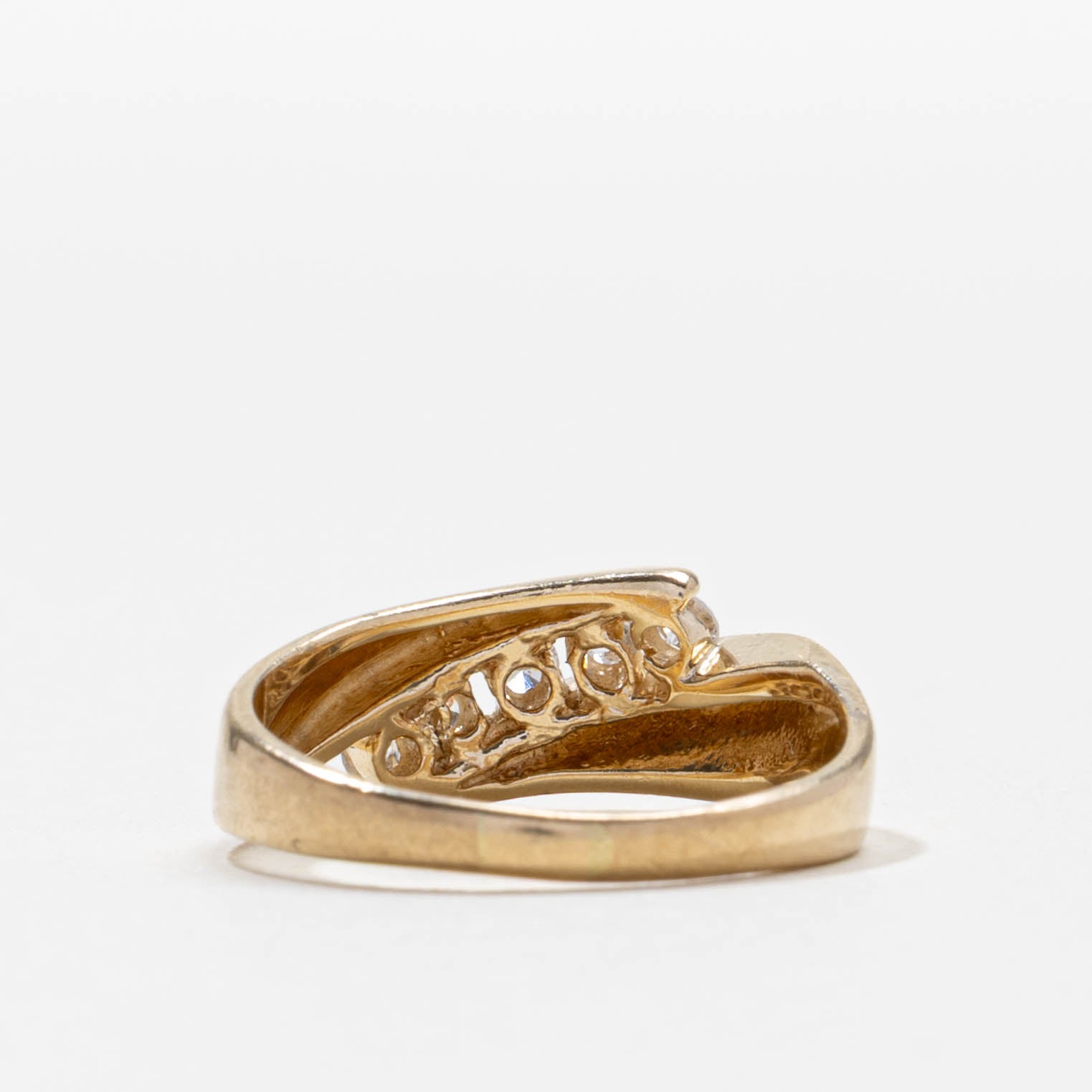 Five Stone Diagonal Channel Set Diamond Ring | 0.25ctw | SZ 7.0