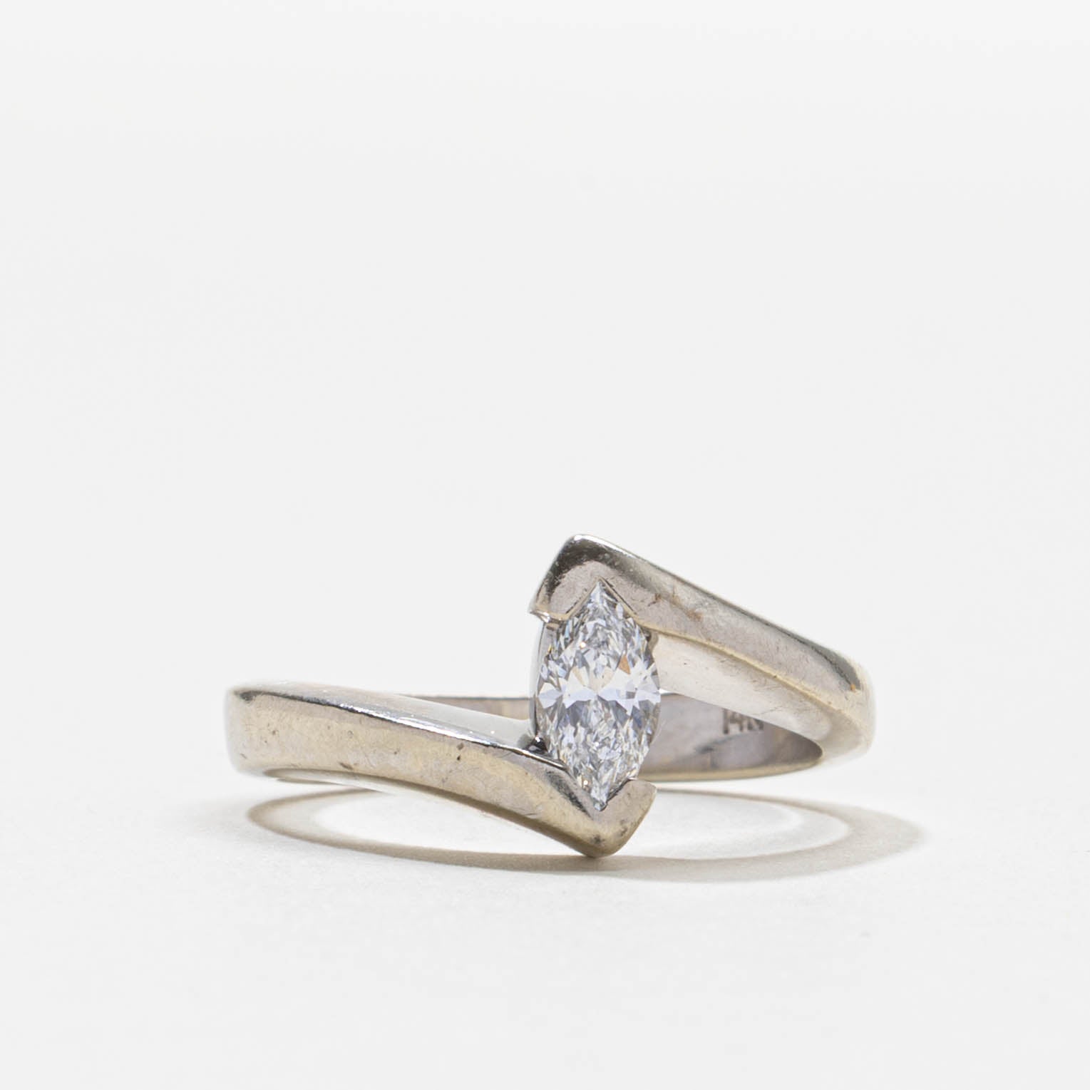 Bague sertie de diamants taille marquise | Taille 6,5