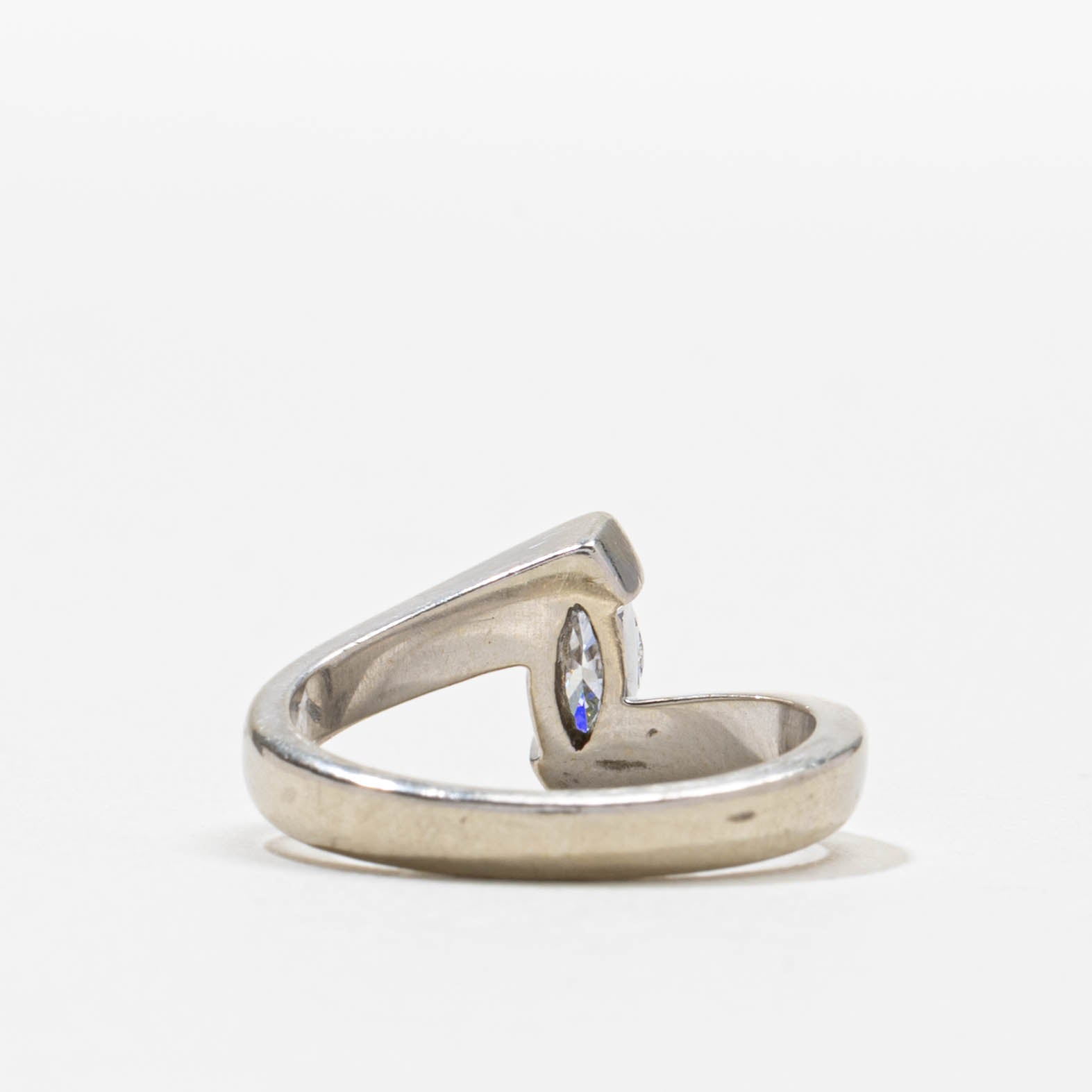 Bague sertie de diamants taille marquise | Taille 6,5