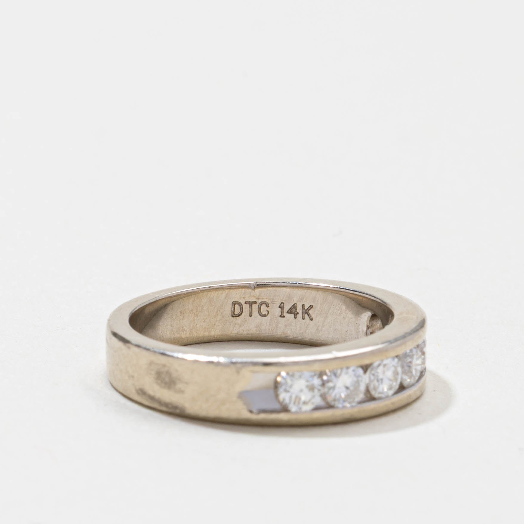 Seven Stone Channel Set Diamond Band | 0.5ctw | 4.35mm | SZ 4.5