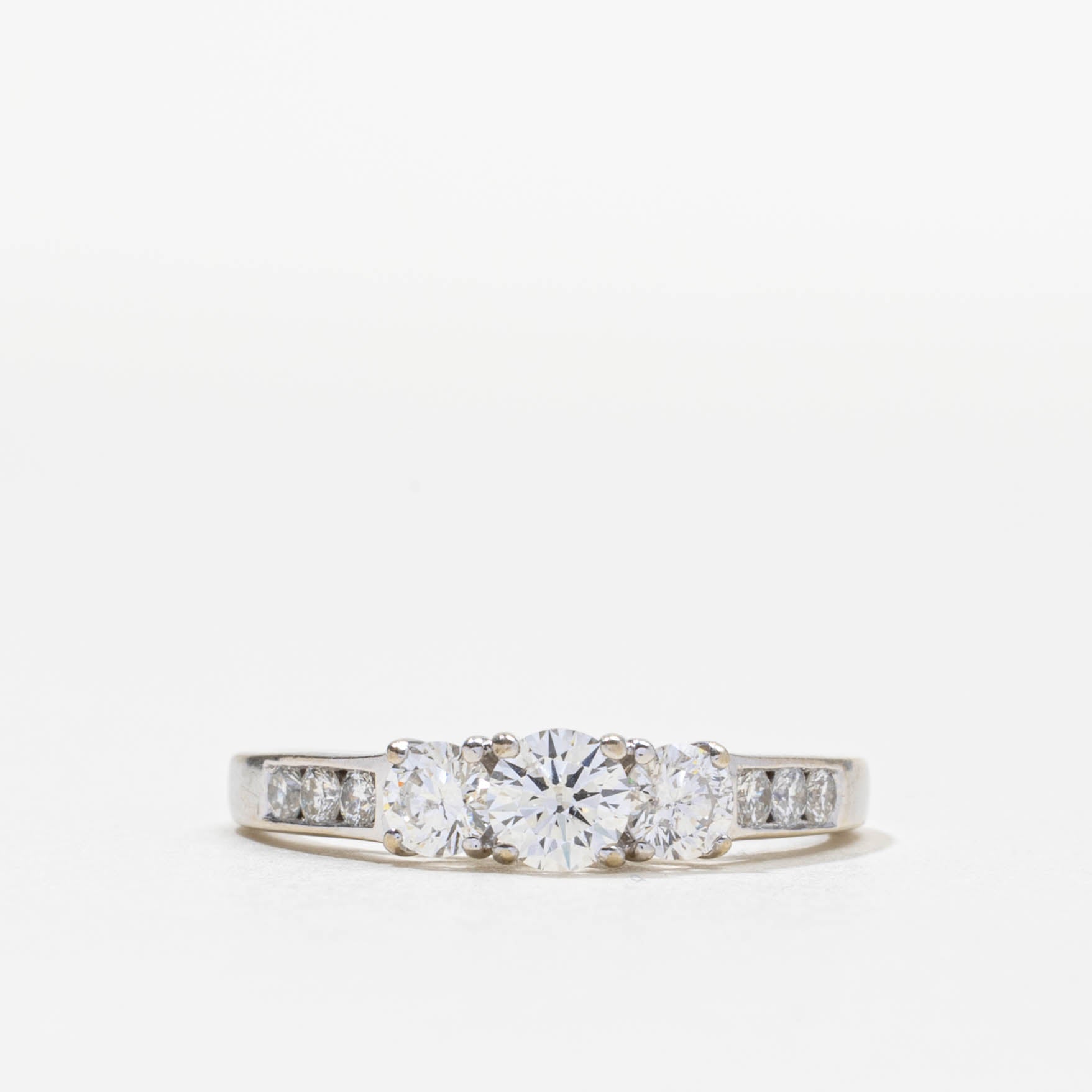 Three Stone Diamond Accented Ring | 0.75ctw | SZ 5.5