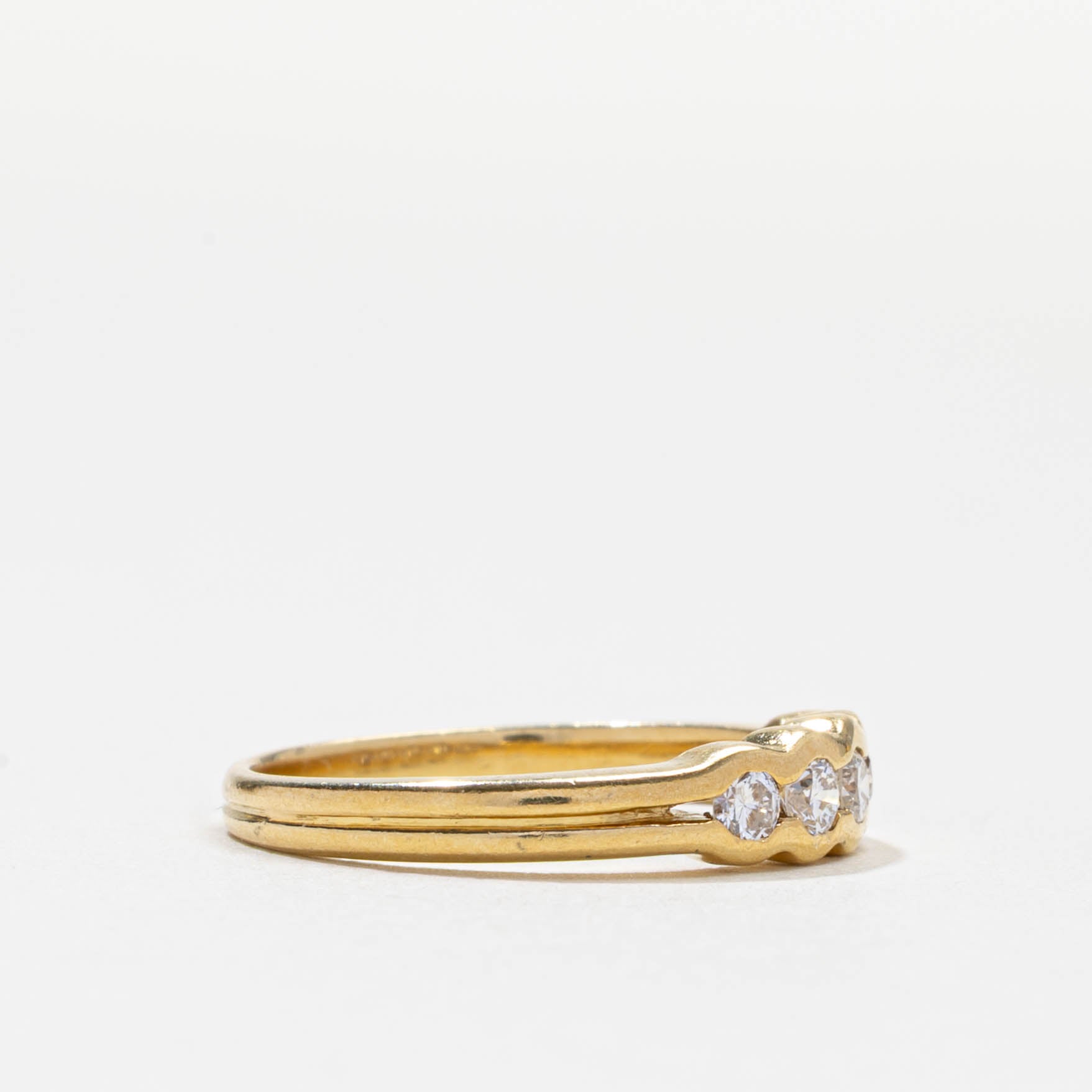 Five Stone Diamond Scalloped Band | 0.25ctw | SZ 4.5