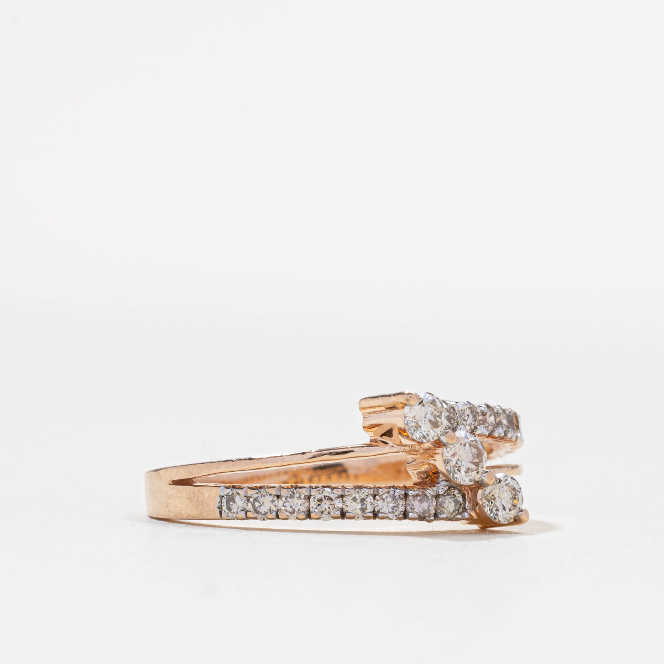 Semi Eternity Diamond Zigzag Ring | 0.4ctw | SZ 5.75