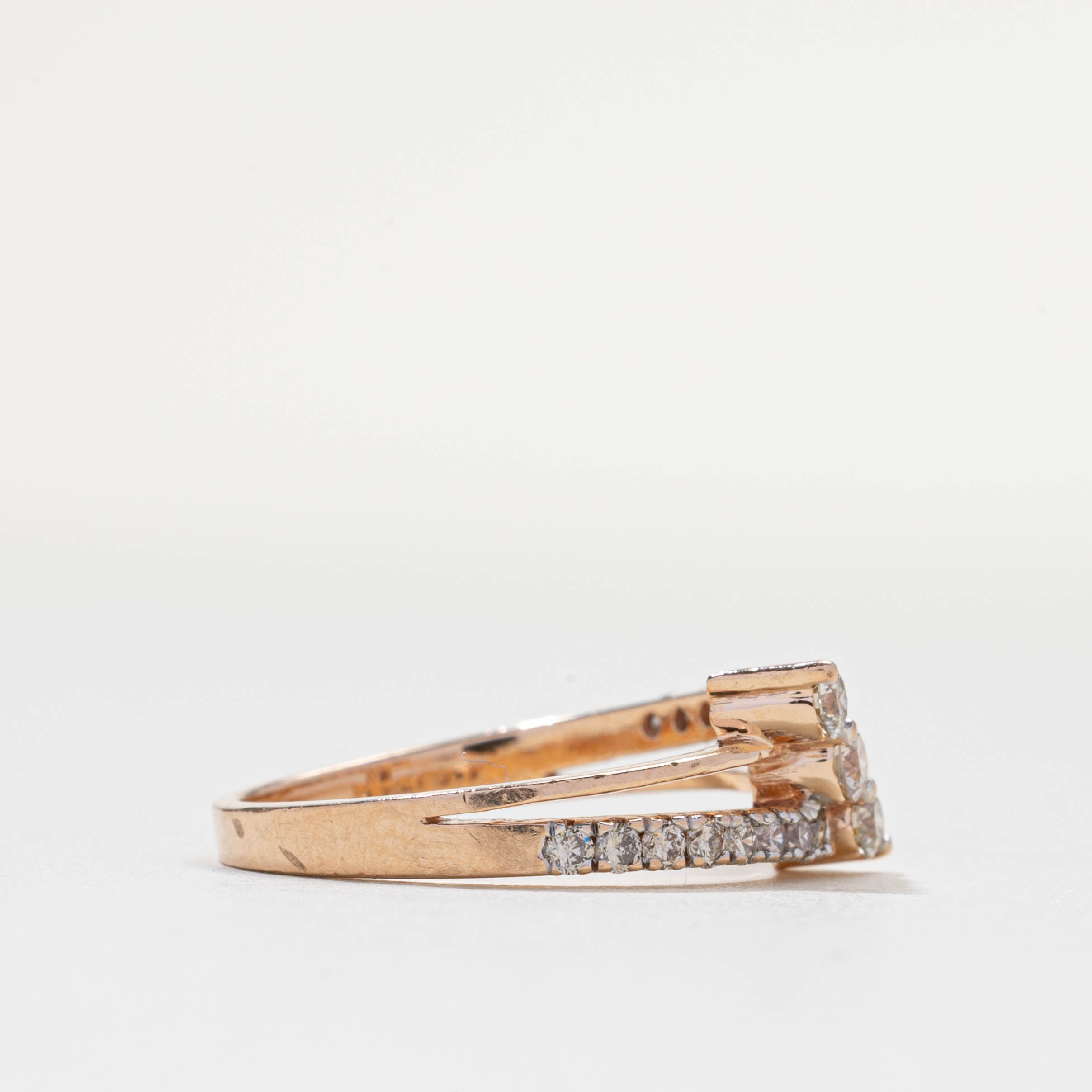 Semi Eternity Diamond Zigzag Ring | 0.4ctw | SZ 5.75