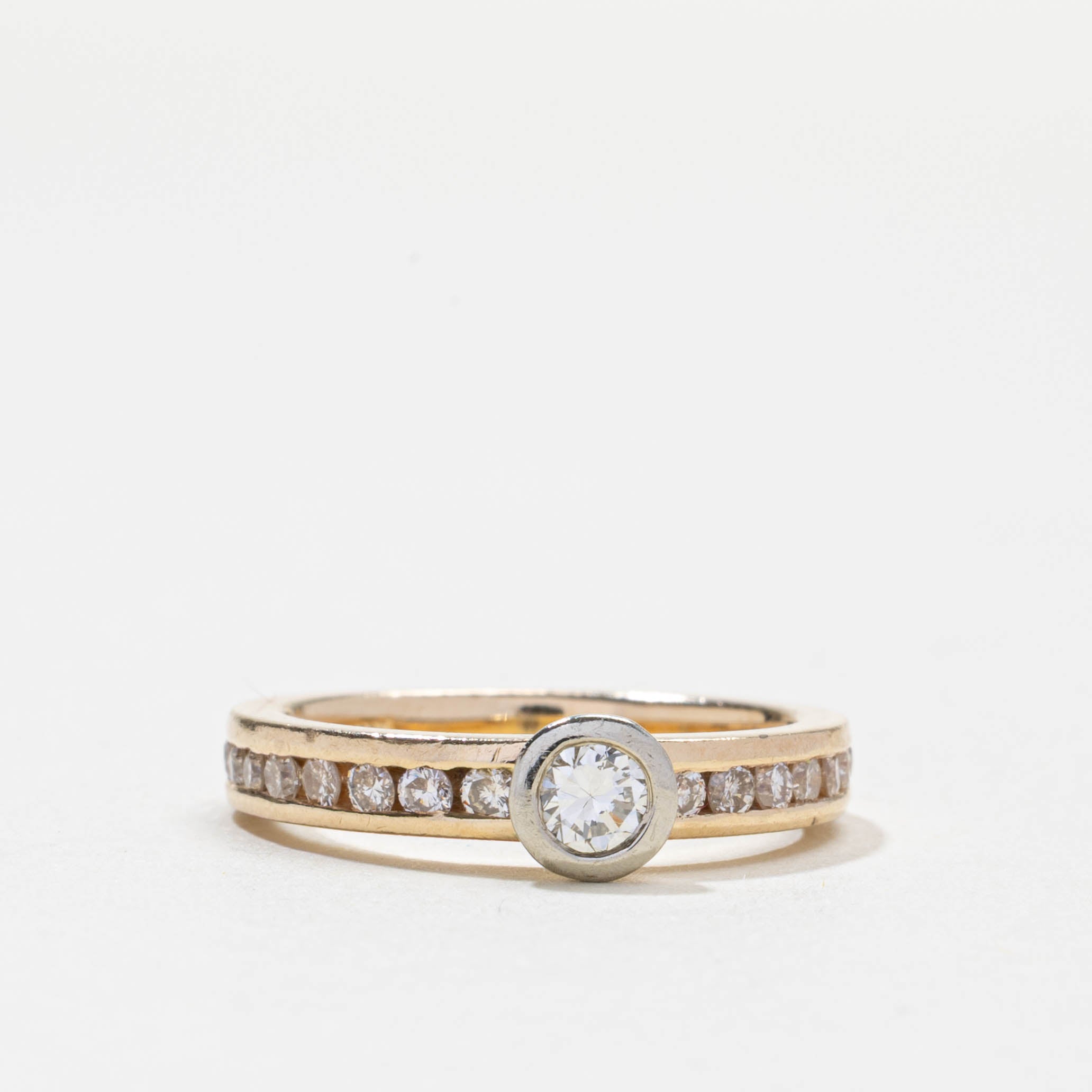 Bezel Set Diamond Accented Ring | 0.5ctw | SZ 4.0