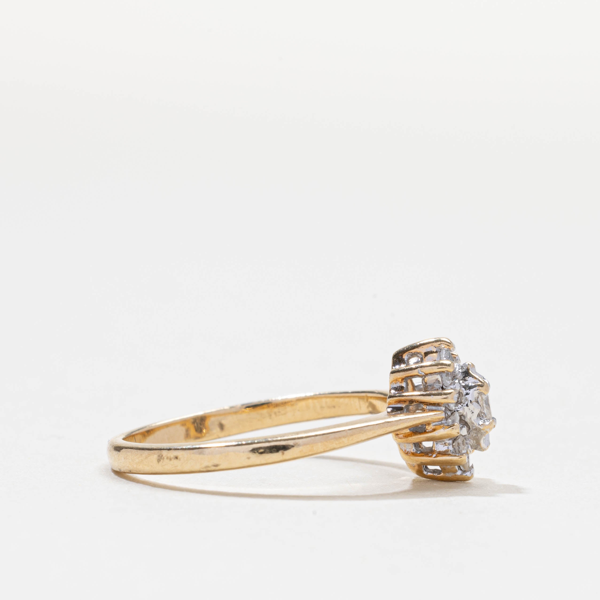 Diamond Petal Cluster Ring | 0.15ctw | SZ 5.0