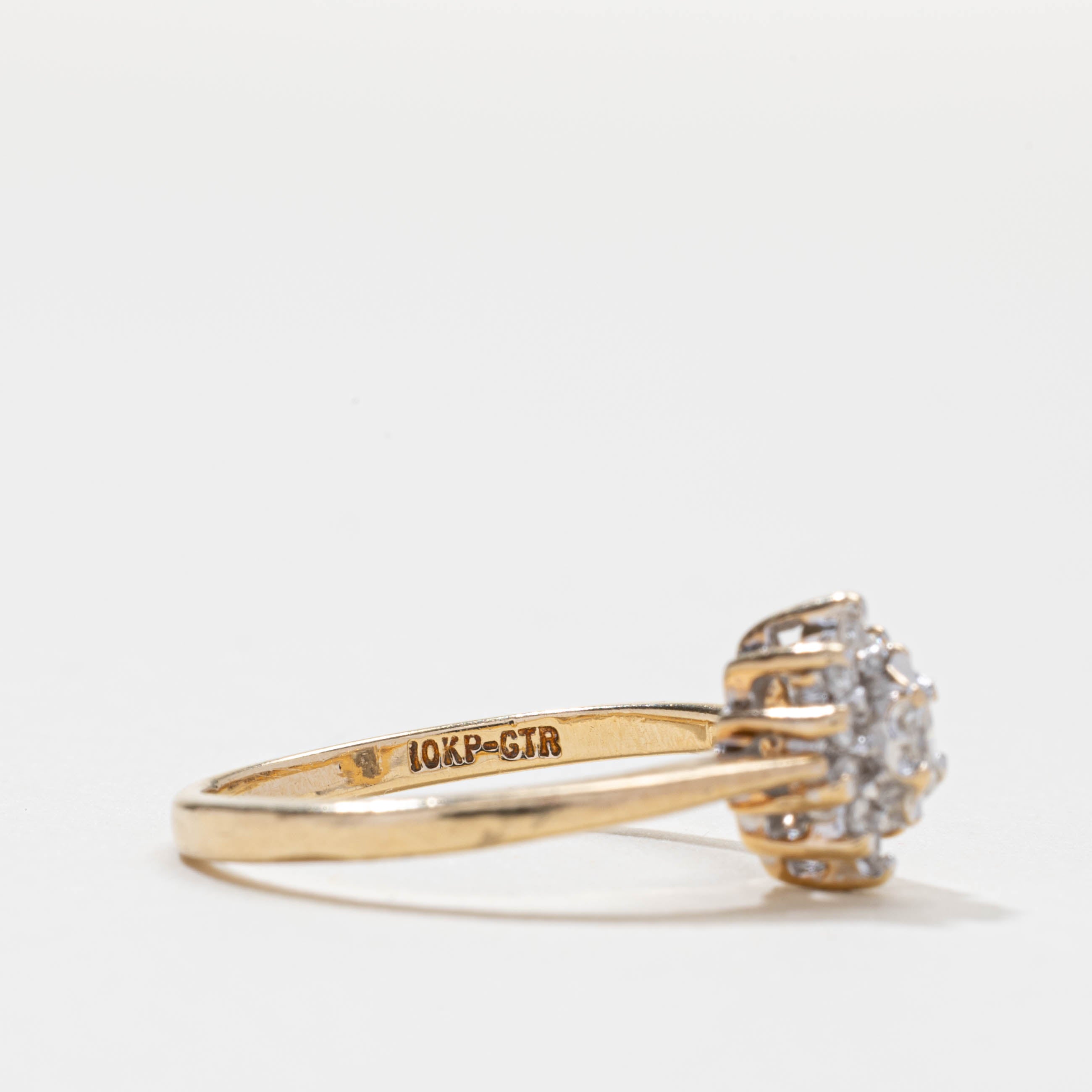 Diamond Petal Cluster Ring | 0.15ctw | SZ 5.0