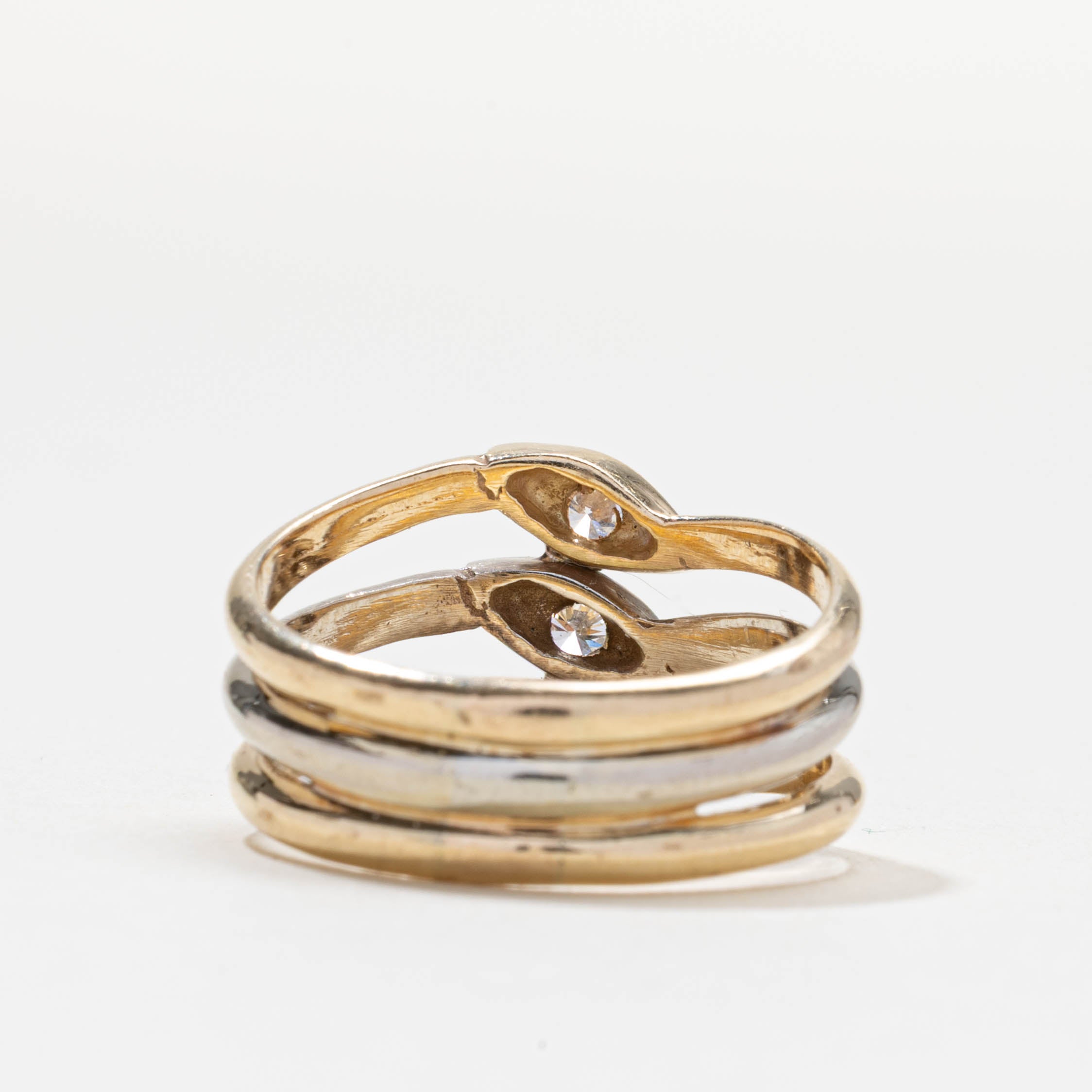 Bague trois diamants | 0,24 ct | Taille 6,75